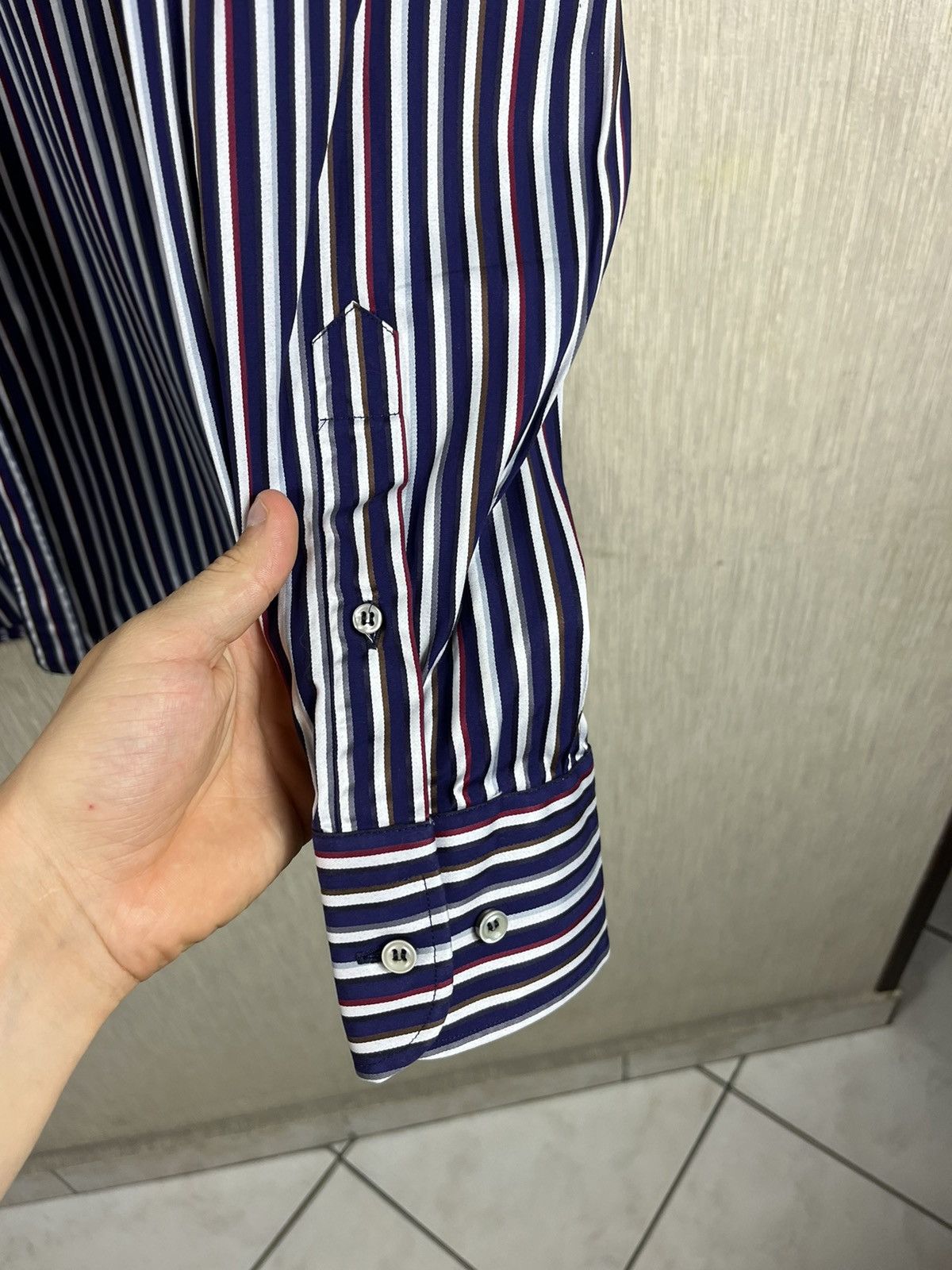 Paul & Shark Paul & Shark striped shirt with pocket logo casual Italy Size US M / EU 48-50 / 2 - 12 Thumbnail