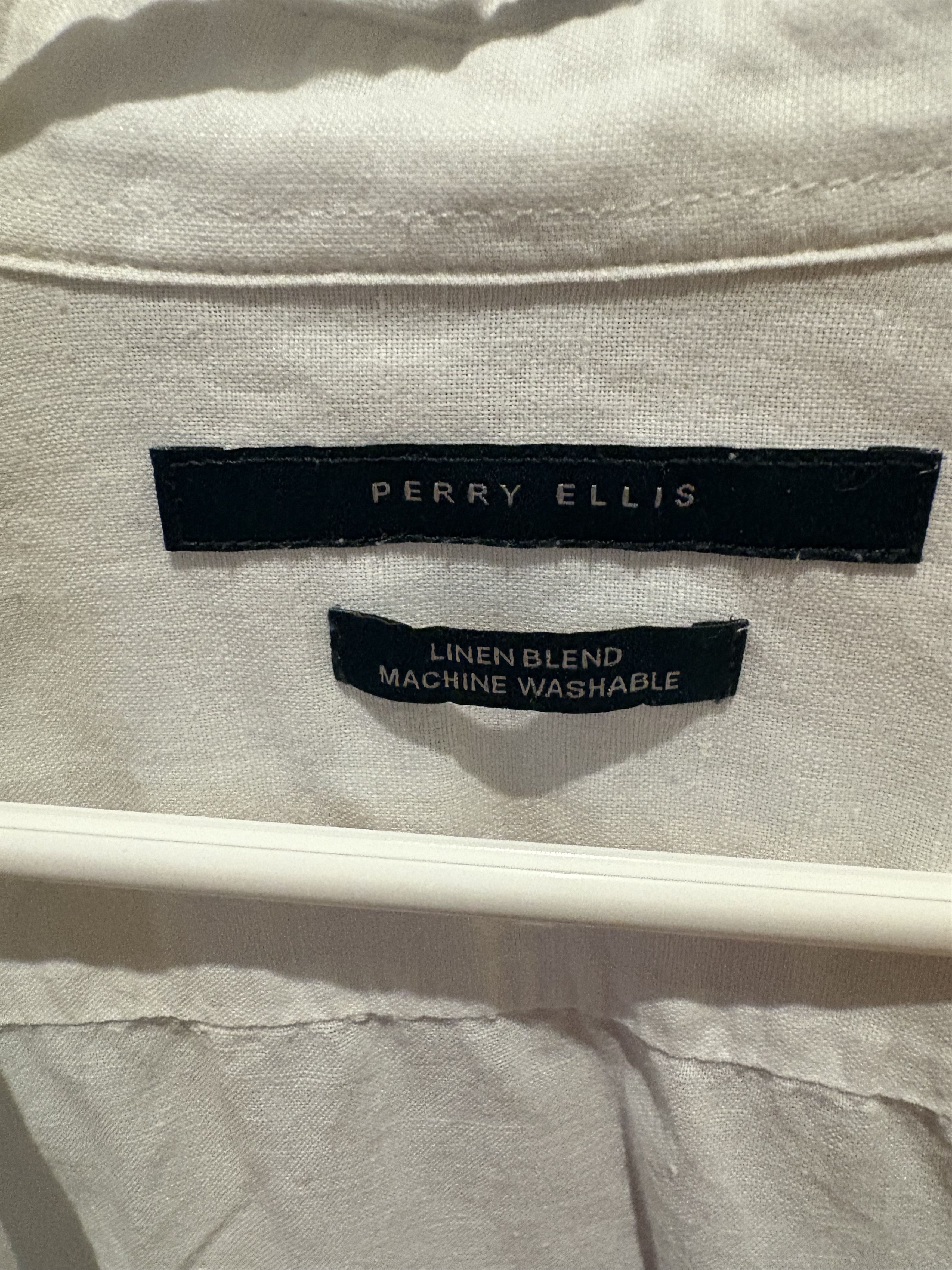 Perry Ellis Perry Ellis Linen Blend Button Down Size US M / EU 48-50 / 2 - 3 Thumbnail