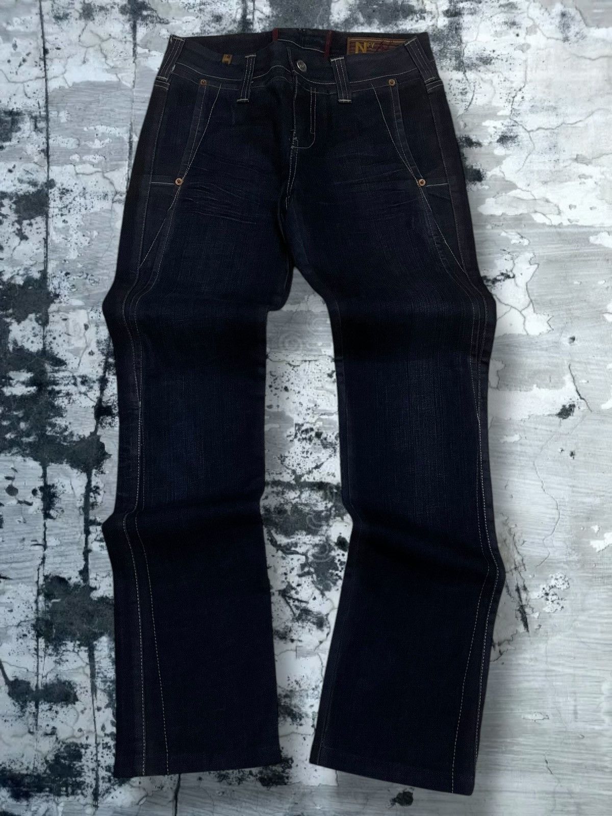 Japanese Brand Vintage 1990 Japan Designer NFY Notify Flared Cut Denim Size US 28 / EU 44 - 1 Thumbnail