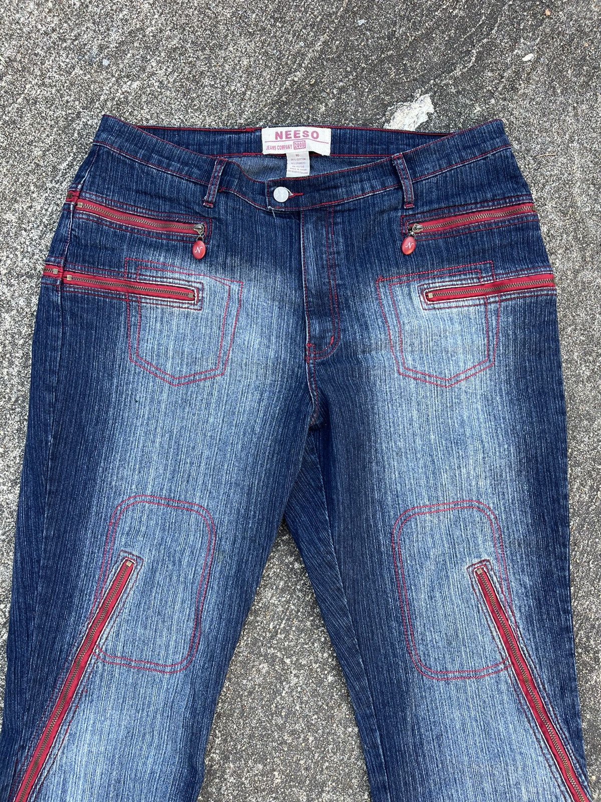 Vintage Neeso Zipper Denim Size US 34 / EU 50 - 2 Thumbnail