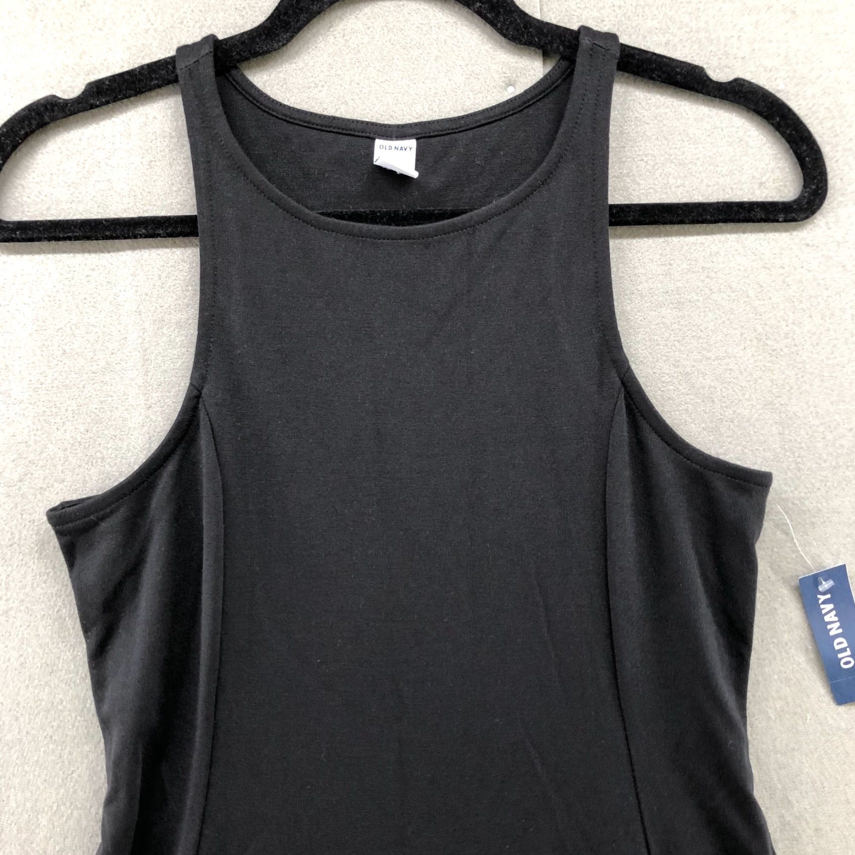 Old Navy NWT Old Navy Sleeveless Skater Dress Size S Black Fit Flare Ponte Knit Size S / US 4 / IT 40 - 3 Thumbnail