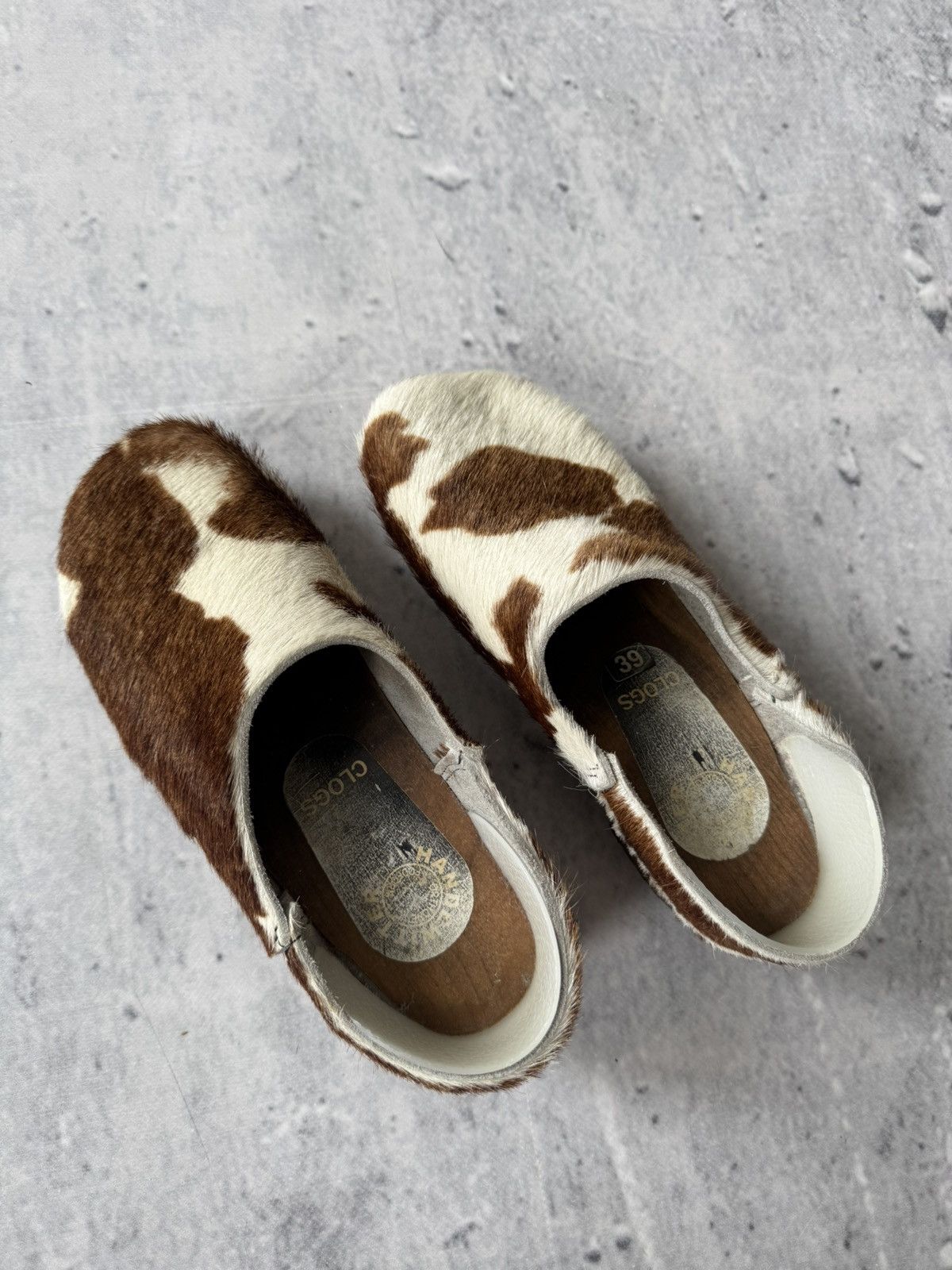 Handmade × Japanese Brand × Vintage Clogs Pascal Fur Cow Ankle Boot Y2K style Size US 9 / IT 39 - 4 Thumbnail