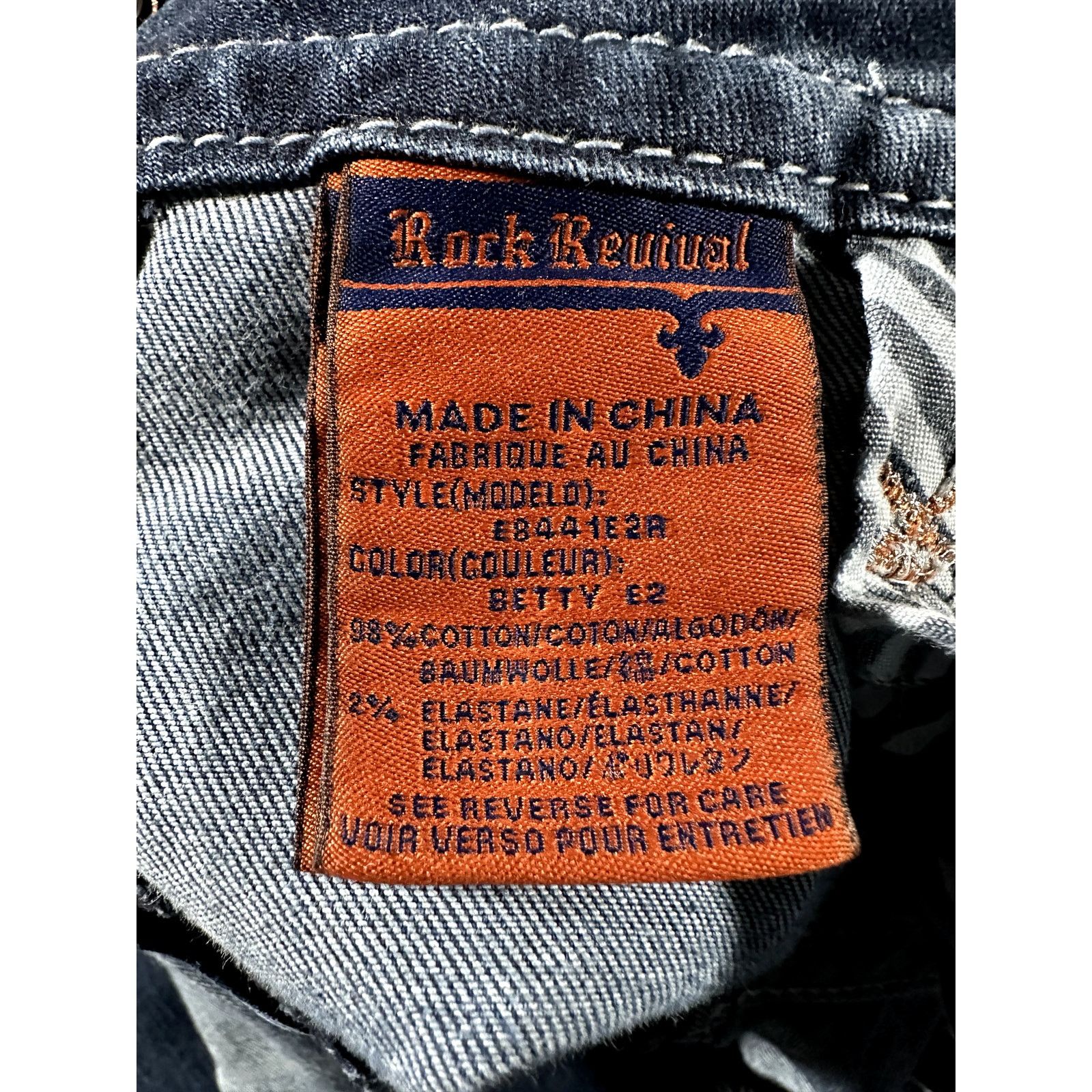 Rock Revival Rock Revival Womens Betty Easy Boot Denim Jeans Pants 28x29 Size 28" / US 6 / IT 42 - 9 Thumbnail