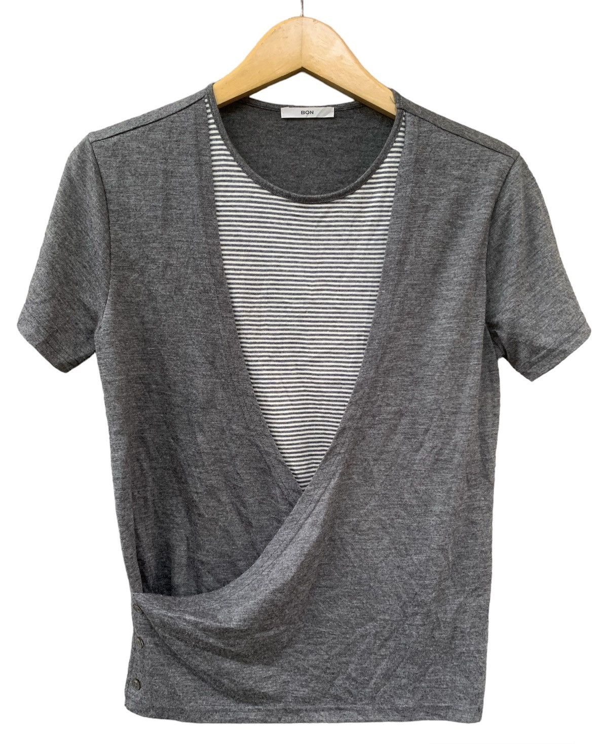 image of 14Th Addiction x 20471120 Bon Japanese Doublelayer Shirt Lgb Style in Grey, Women's (Size Medium)