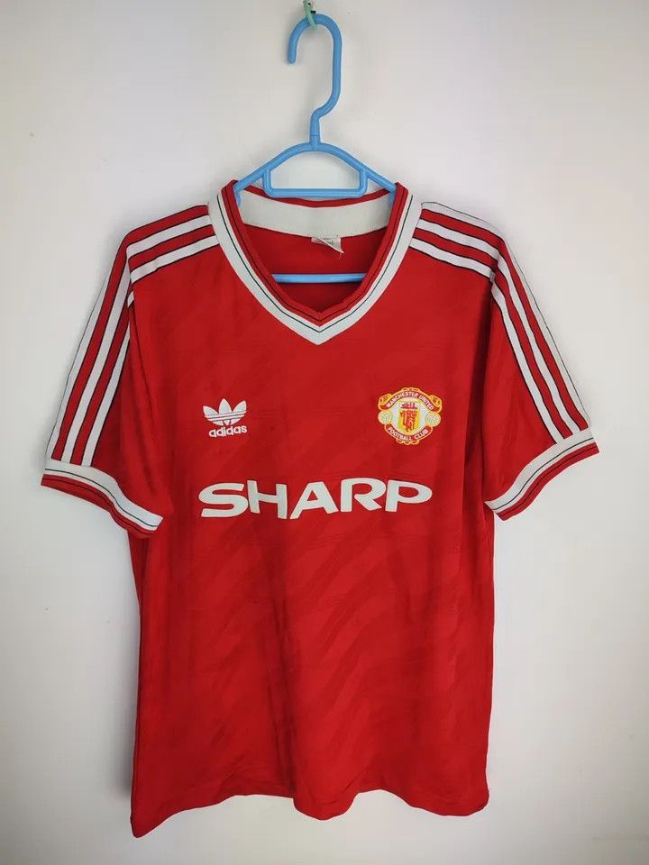 Vintage Manchester United 1987-88 home FOOTBALL Kit SHIRT