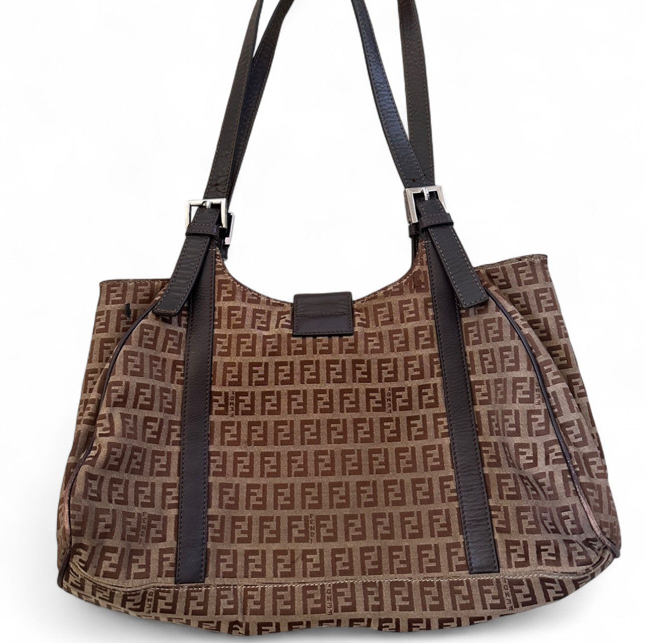 Fendi Fendi Mama Baguette in Zucca canvas Size ONE SIZE - 2 Thumbnail