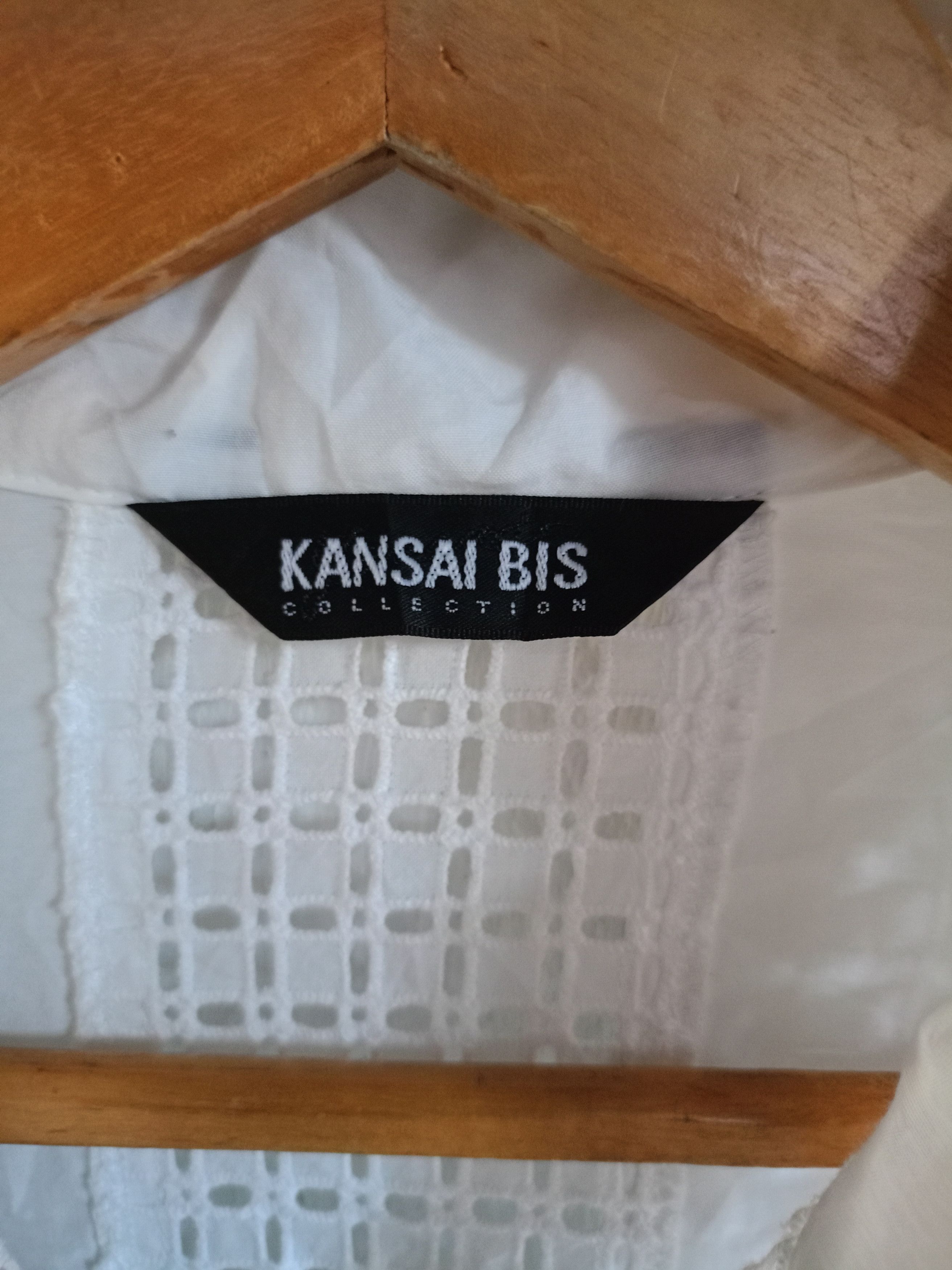 Japanese Brand × Kansai Yamamoto Kansai Bis White Button Blouse Size L / US 10 / IT 46 - 6 Thumbnail