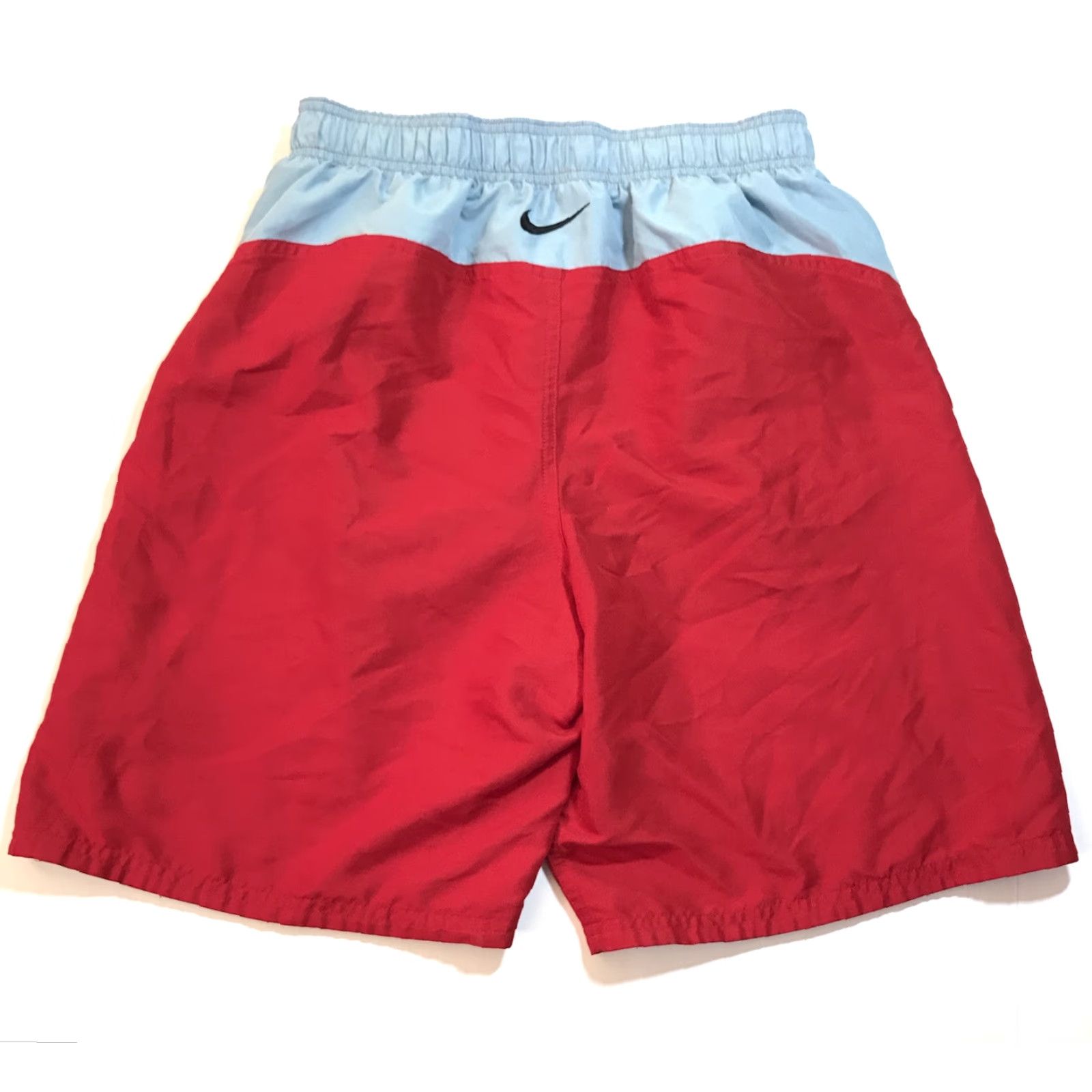 Nike Nike Mens Lined Swim Trunks Bottom M Beach Trunks Red Blue 100% Polyester Elastic Waist Lightweight Regular Beach Sports Shorts Size US 31 - 4 Thumbnail
