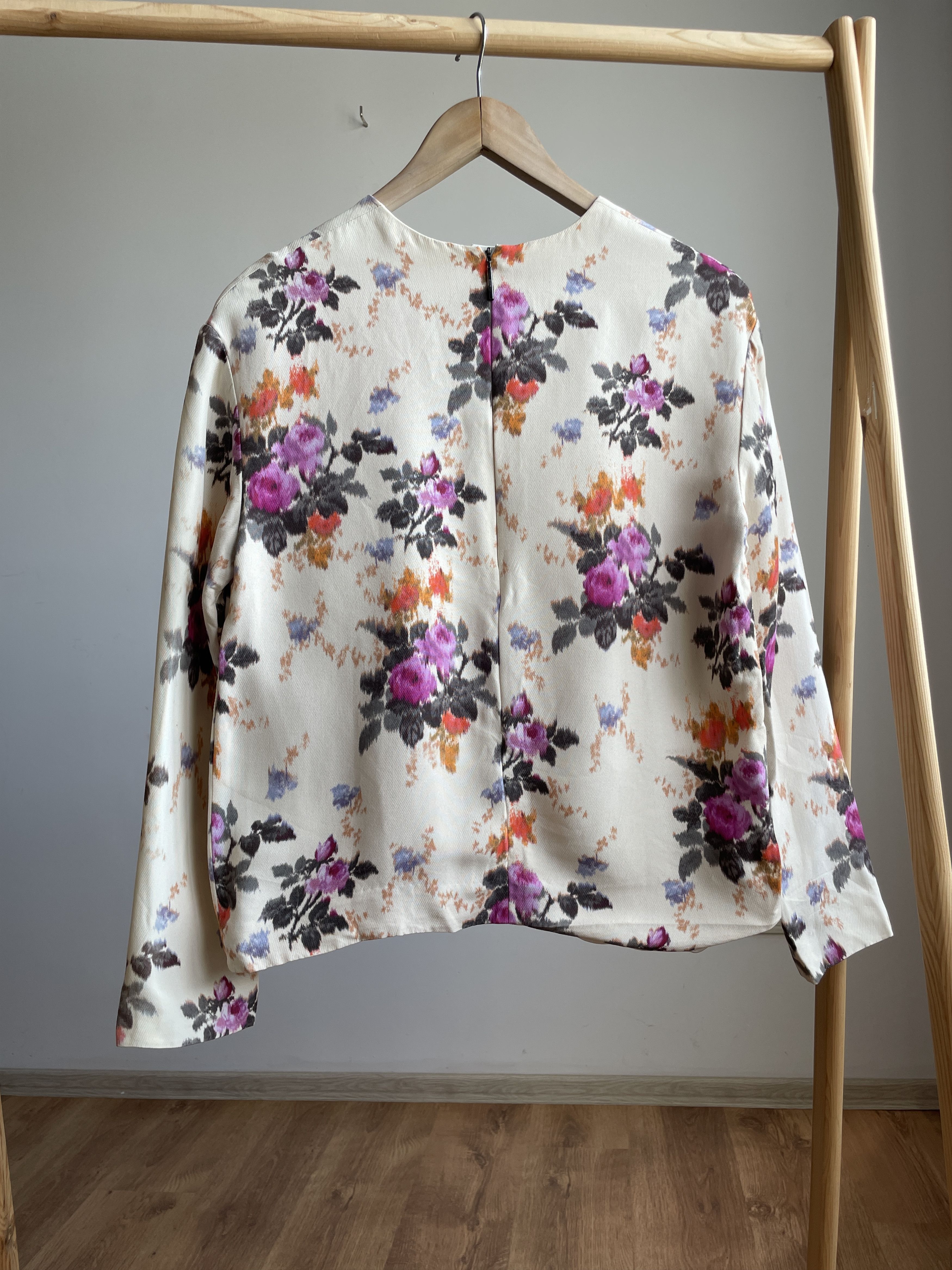 MSGM MSGM Womens Floral Viscose Pullover Blouse Size EUR 38 Size XS / US 0-2 / IT 36-38 - 2 Thumbnail