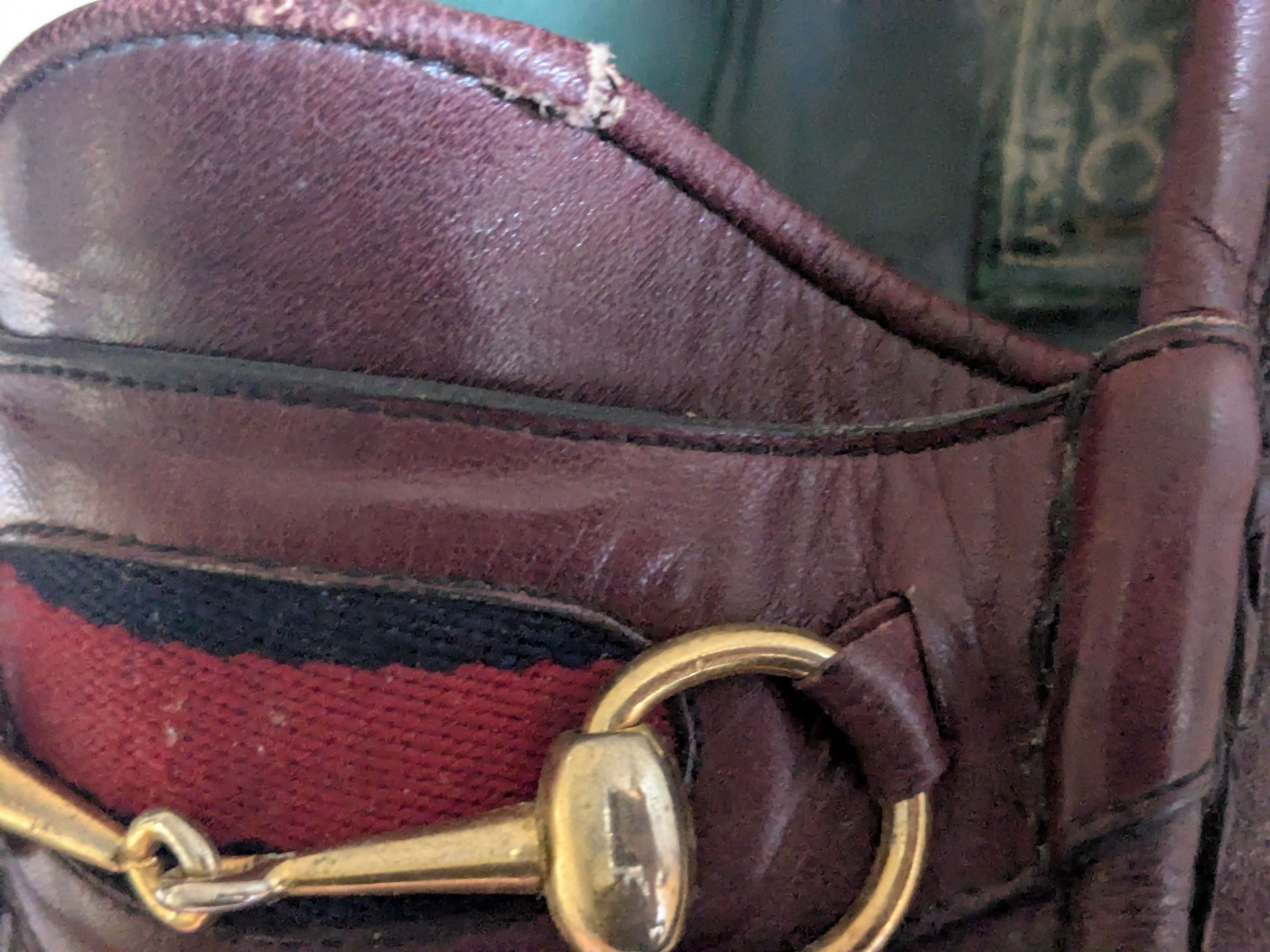 Gucci Vintage Gucci Horsebit Loafers Burgundy Leather 11.5 Snaffle Size US 11.5 / EU 44-45 - 12 Thumbnail