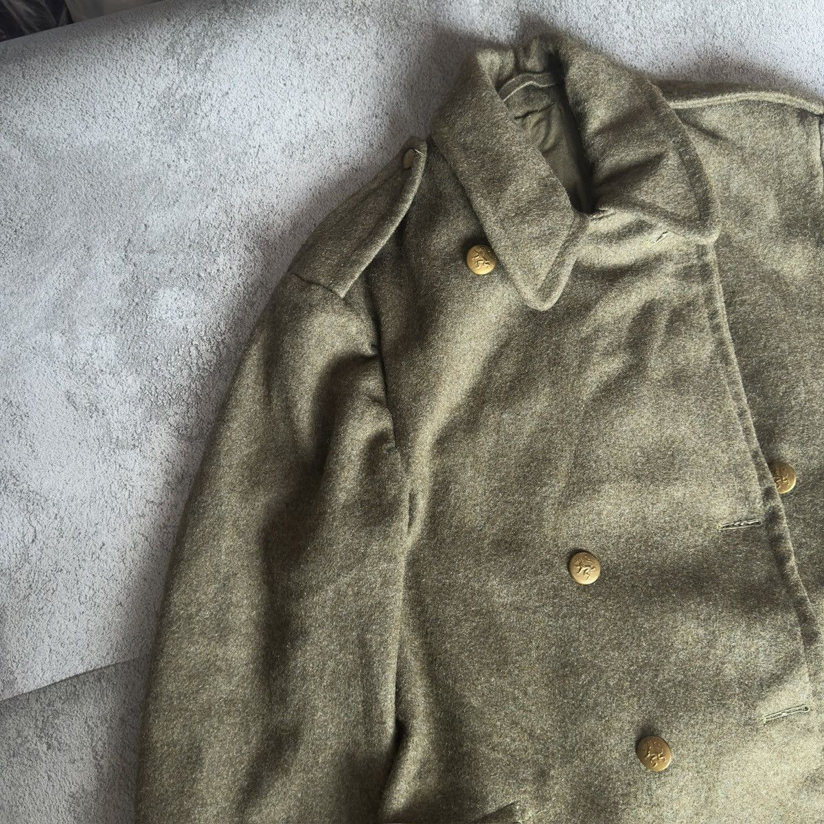 Other True Vintage 1900's to 1920's Military Wool Trench Jacket Size US XL / EU 56 / 4 - 8 Thumbnail