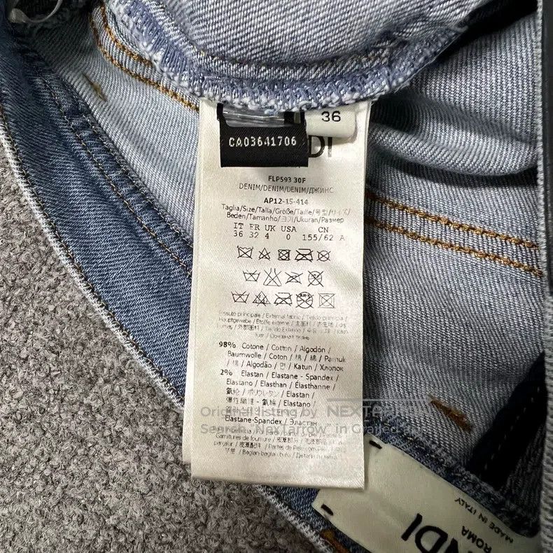 Fendi Fendi Limited Edition Karl Lagerfeld Jeans Size 24" / US 00 / IT 34 - 7 Thumbnail