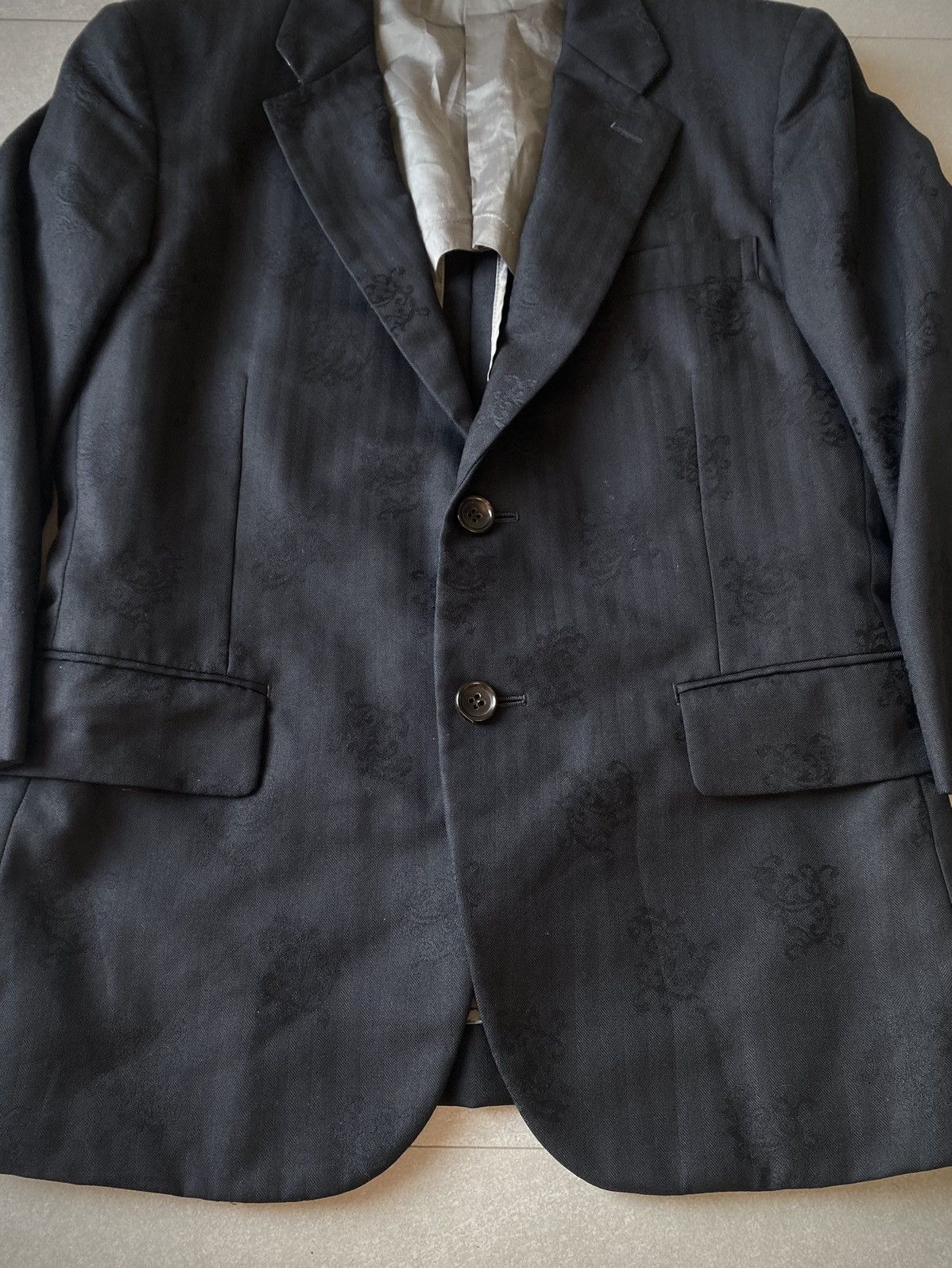 Comme des Garcons Homme Plus Comme des Garcons Homme Plus Floral Stencil 3/4 Blazer Size US S / EU 44-46 / 1 - 3 Thumbnail