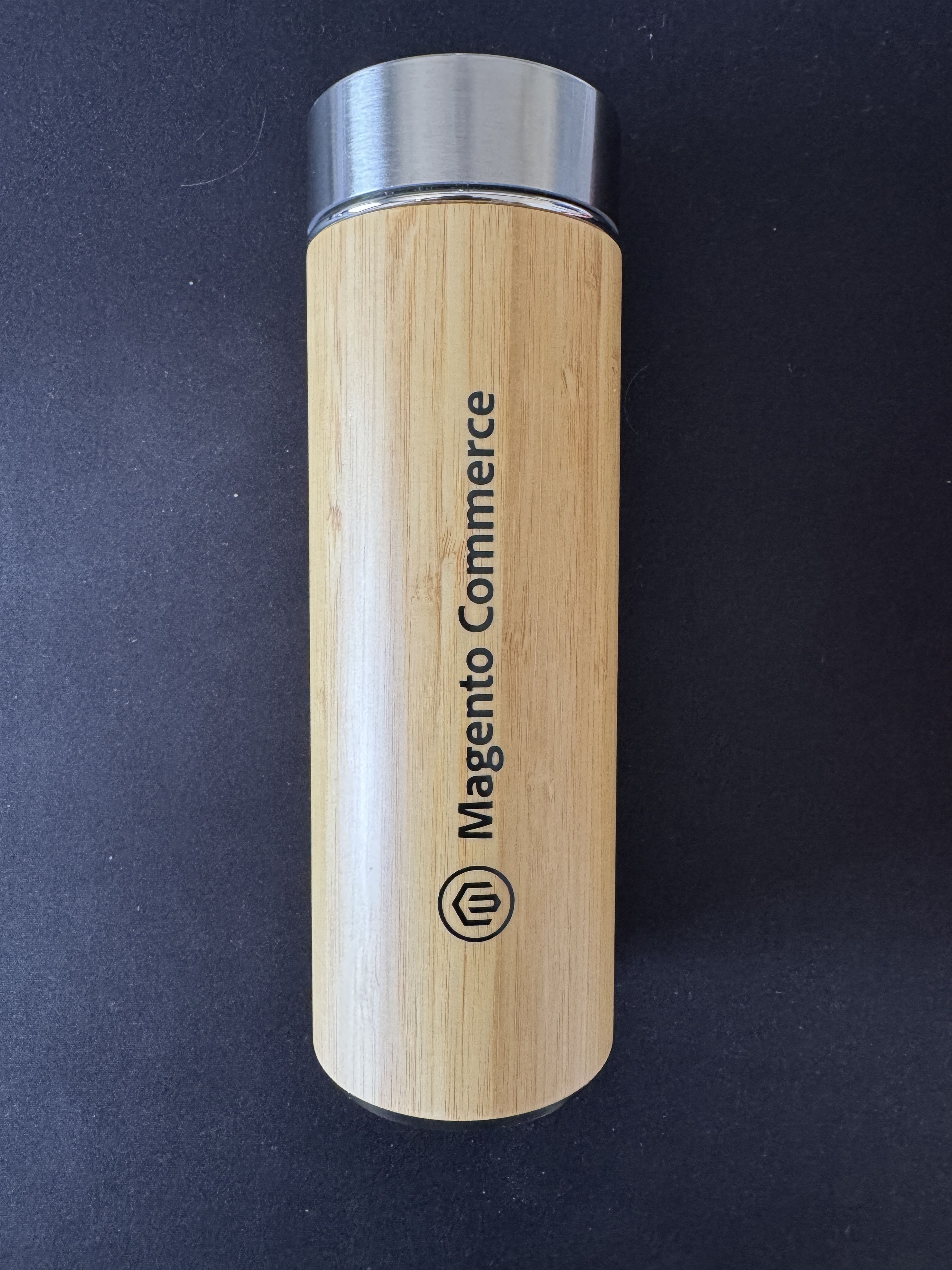 Other Magento Commerce Bamboo Stainless Steel Thermos Bottle Size ONE SIZE - 1 Thumbnail