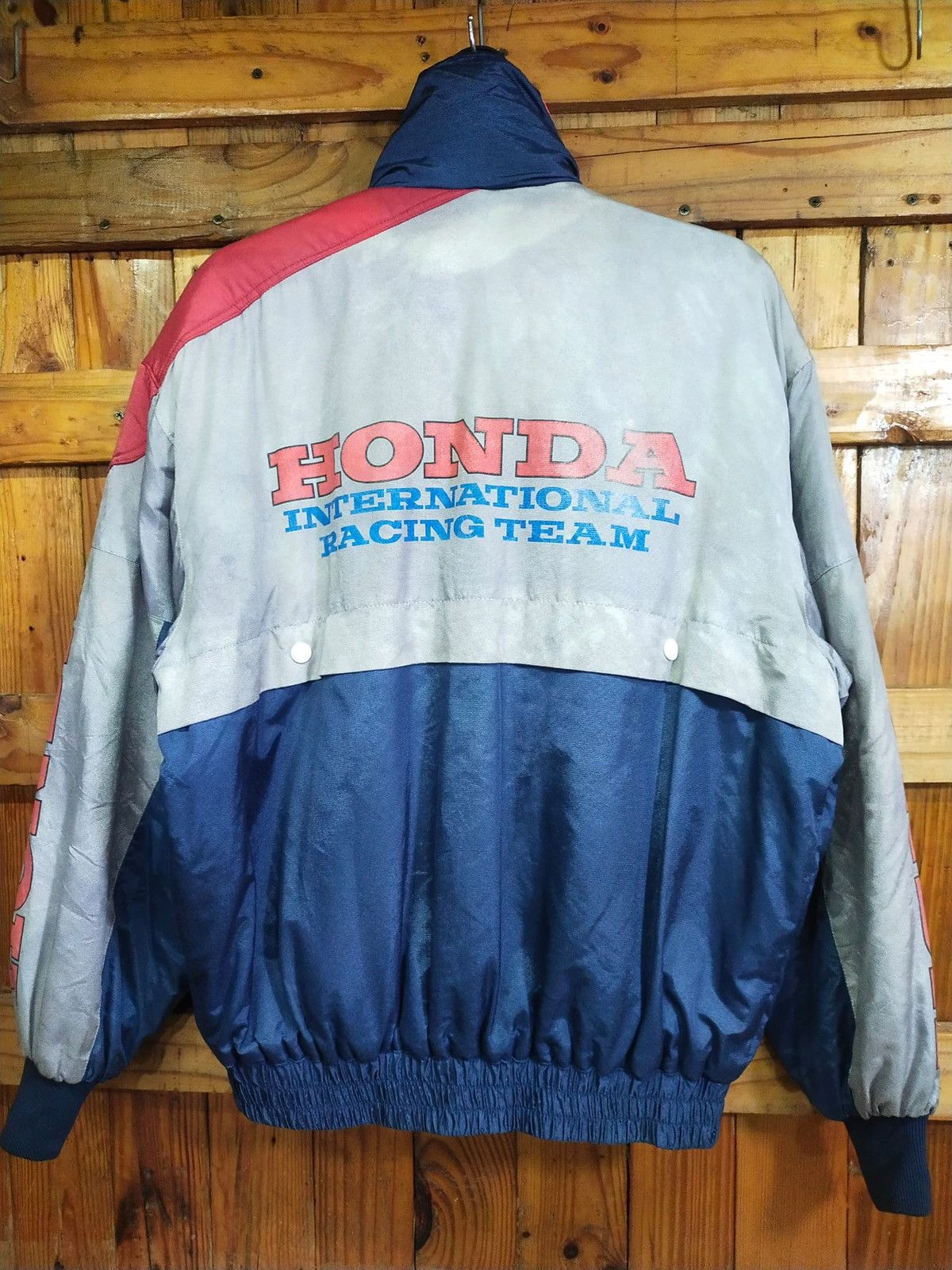 Honda × Vintage Vintage 90s Honda Racing Team Reversible Zipper Jacket Size US L / EU 52-54 / 3 - 2 Thumbnail