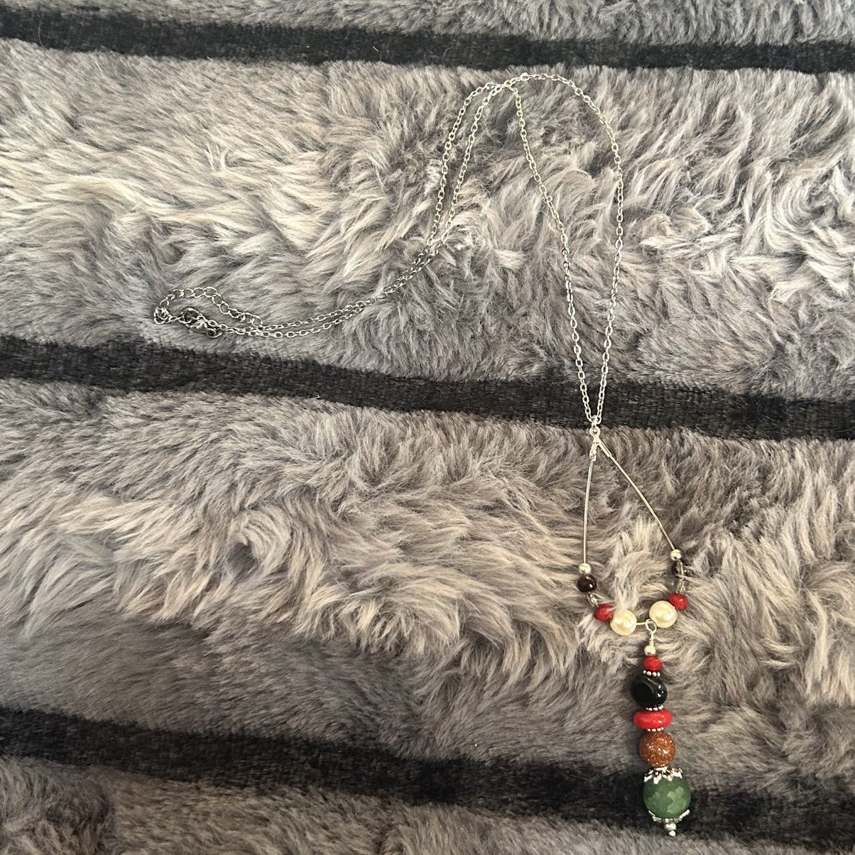 Handmade Handcrafted vintage bead changeable charm pendant necklace Size ONE SIZE - 6 Thumbnail