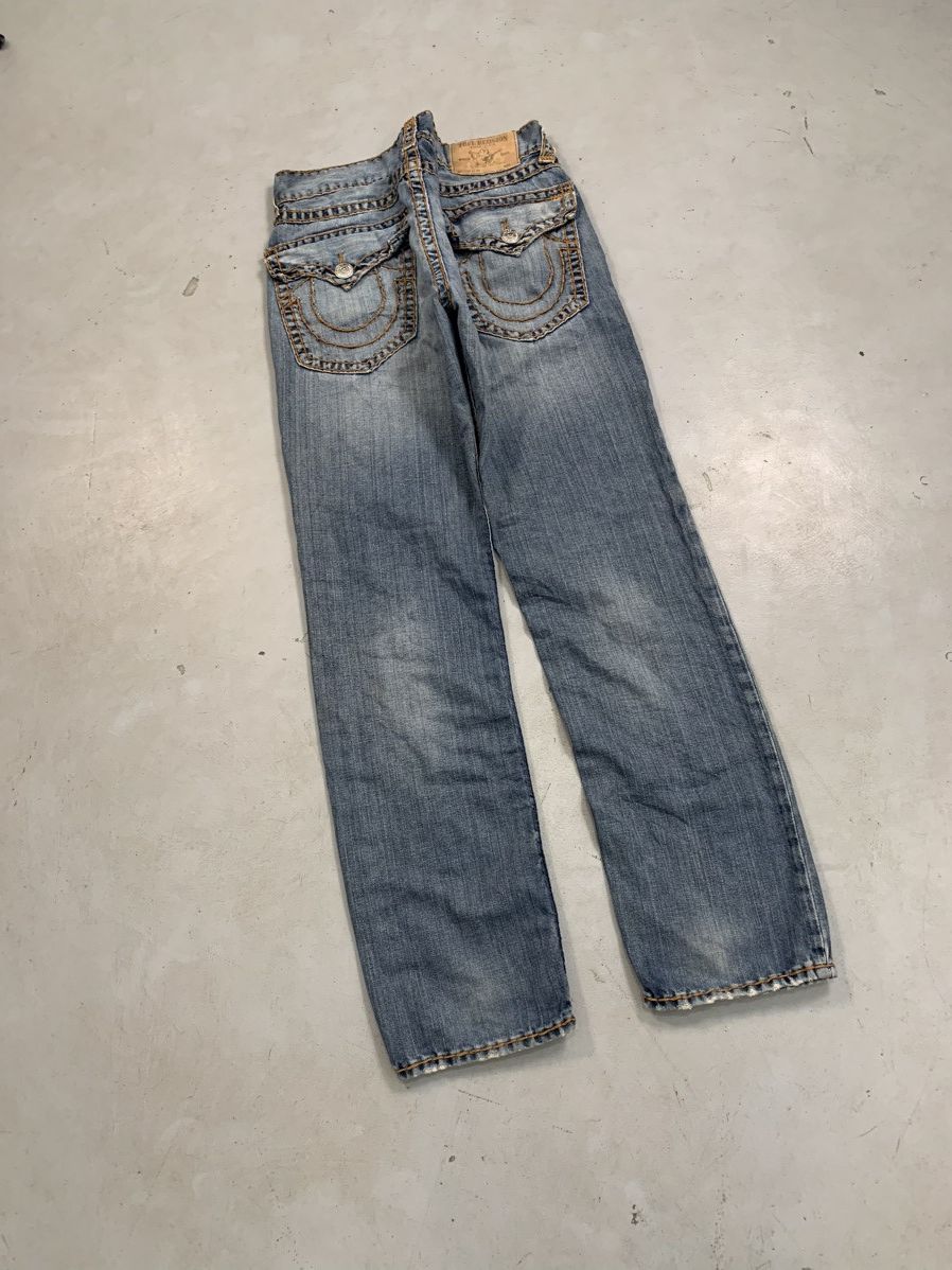 True Religion Vintage true religion thread embroidered straight denim Size US 36 / EU 52 - 1 Thumbnail