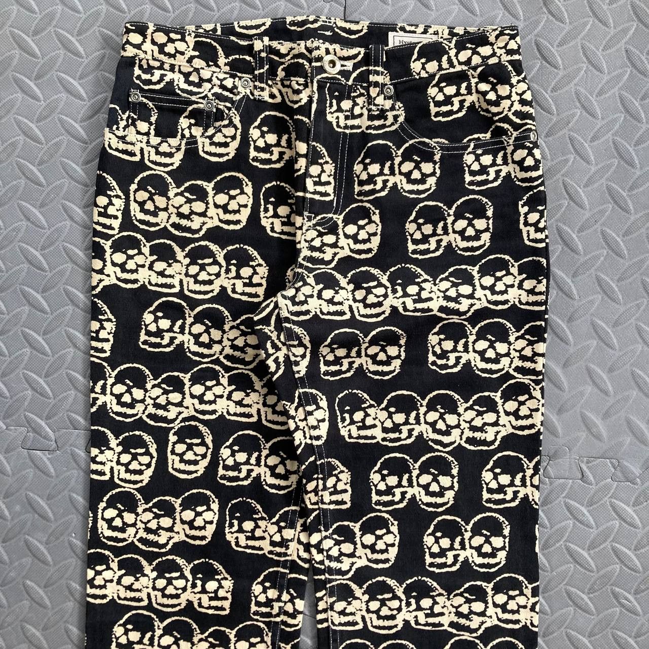 Vintage 1998 Skulls Print Pants