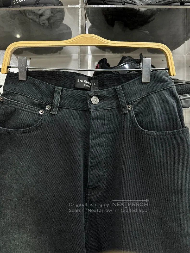 Balenciaga Balenciaga 23 Black Baggy Wide-Leg Jeans. Size US 26 / EU 42 - 3 Thumbnail