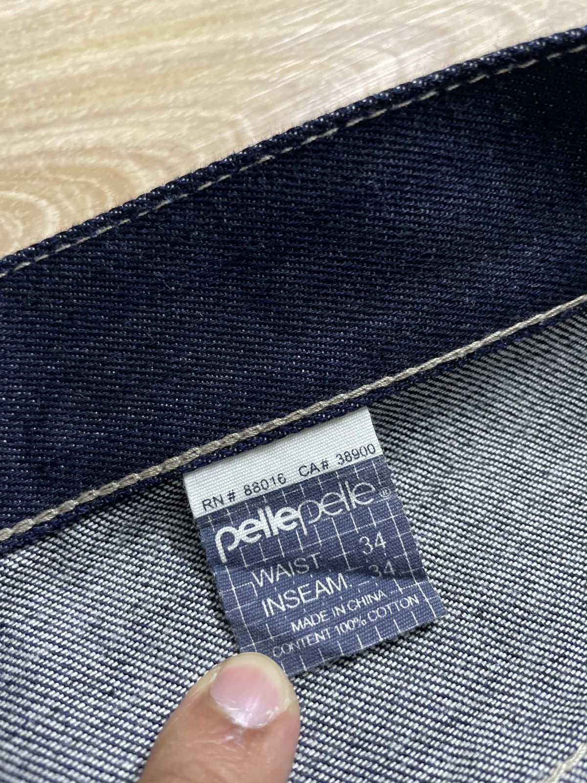 Marc Buchanan × Pelle Pelle × Vintage Vintage Pele Pele X Marc Buchanan Baggy denim pants Size US 34 / EU 50 - 14 Thumbnail