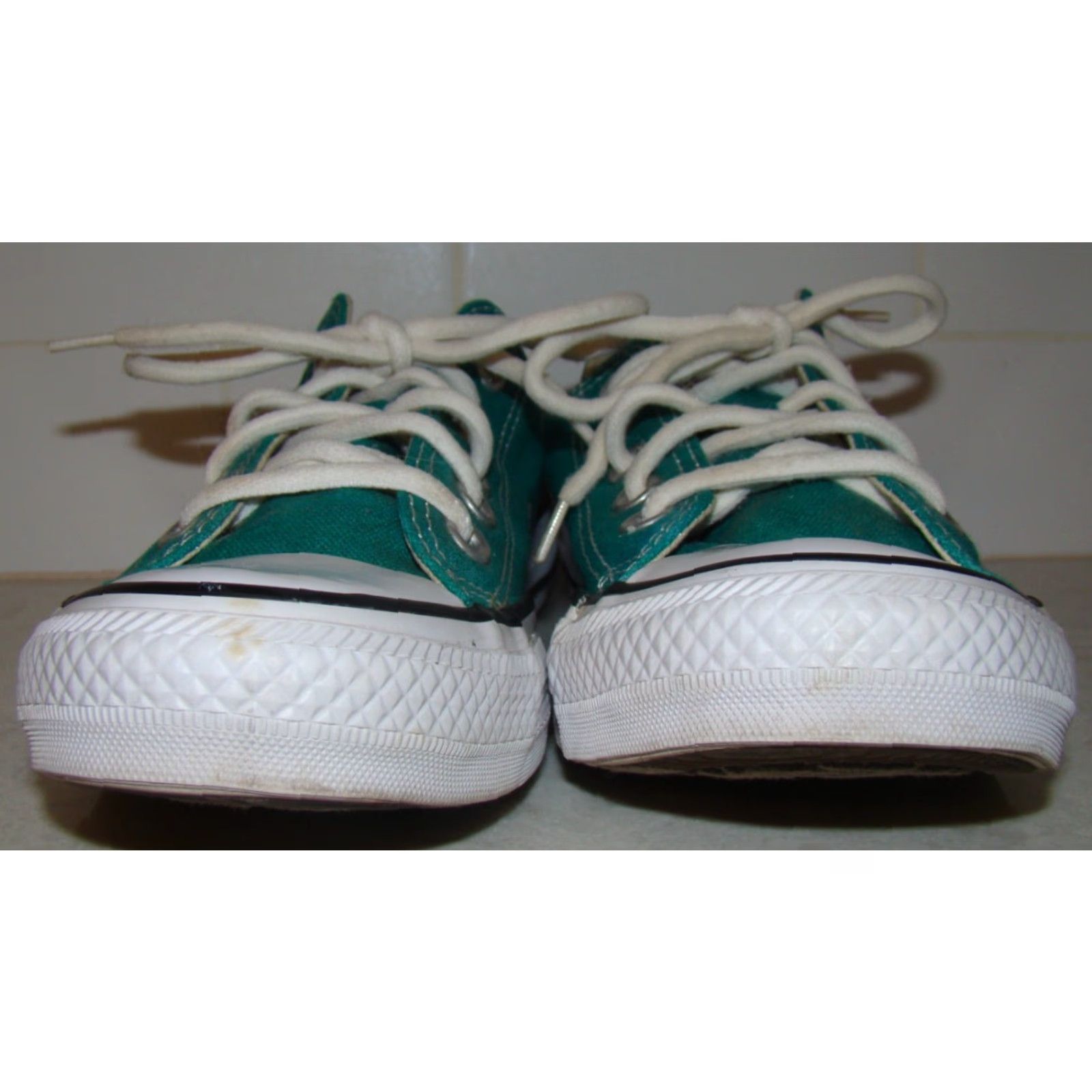 Converse Converse Womens Teal Green Canvas All Star Low Top Sneakers Tennis Shoes Size M / US 6-8 / IT 42-44 - 2 Thumbnail