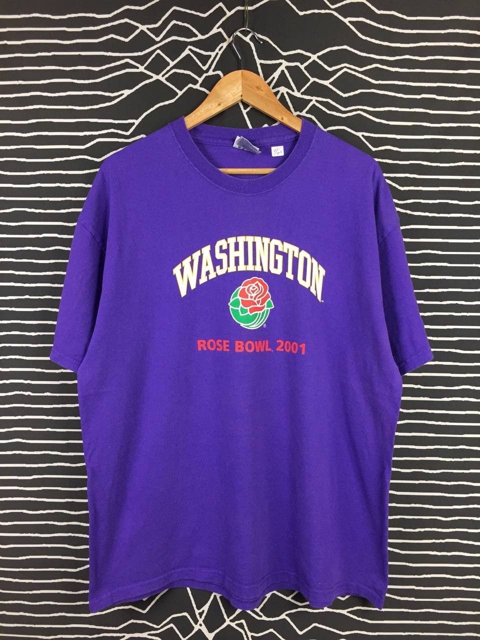 NFL Vtg Washington Huskies Rose Bowl 2001 American Sport Tee Size US XL / EU 56 / 4 - 2 Thumbnail