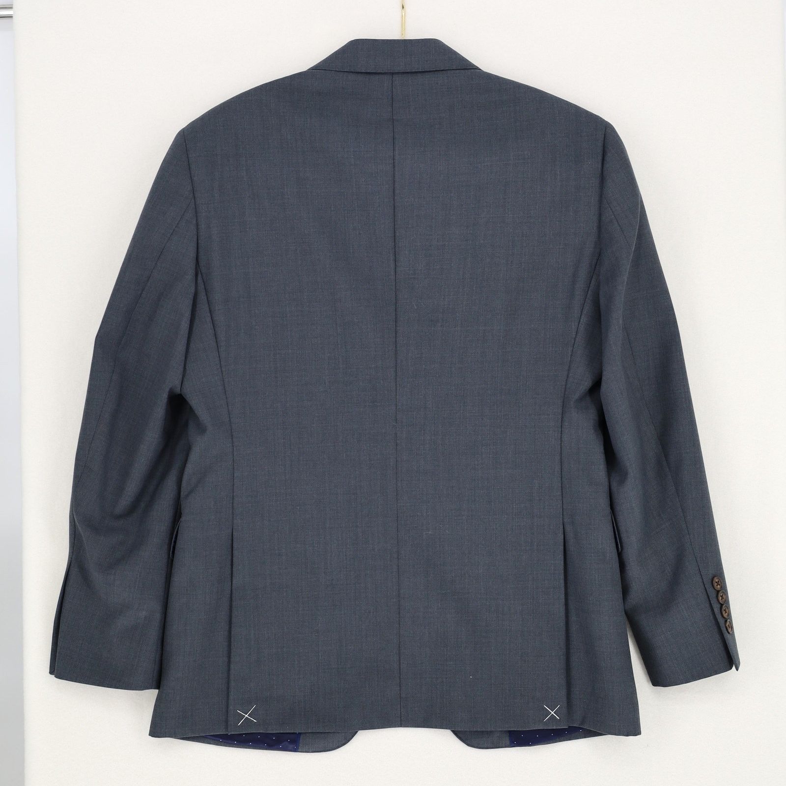 The Unbranded Brand Anton Lane Men Grey Wool Blend Classic Formal Blazer 38S Size 38S - 5 Thumbnail