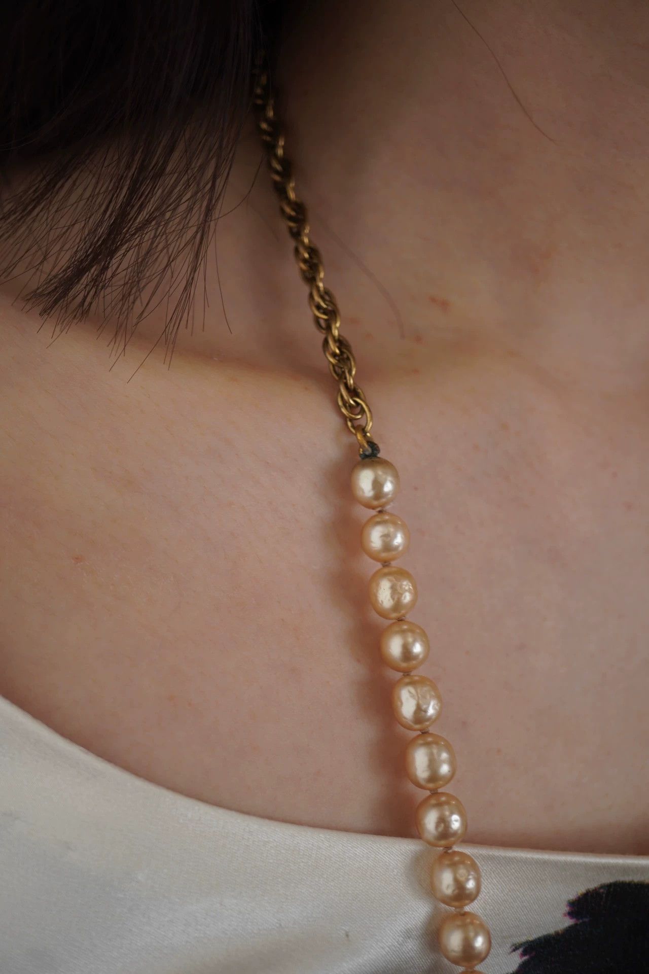 Chanel Chanel 1980s Double Pearl Long Necklace Size ONE SIZE - 8 Thumbnail