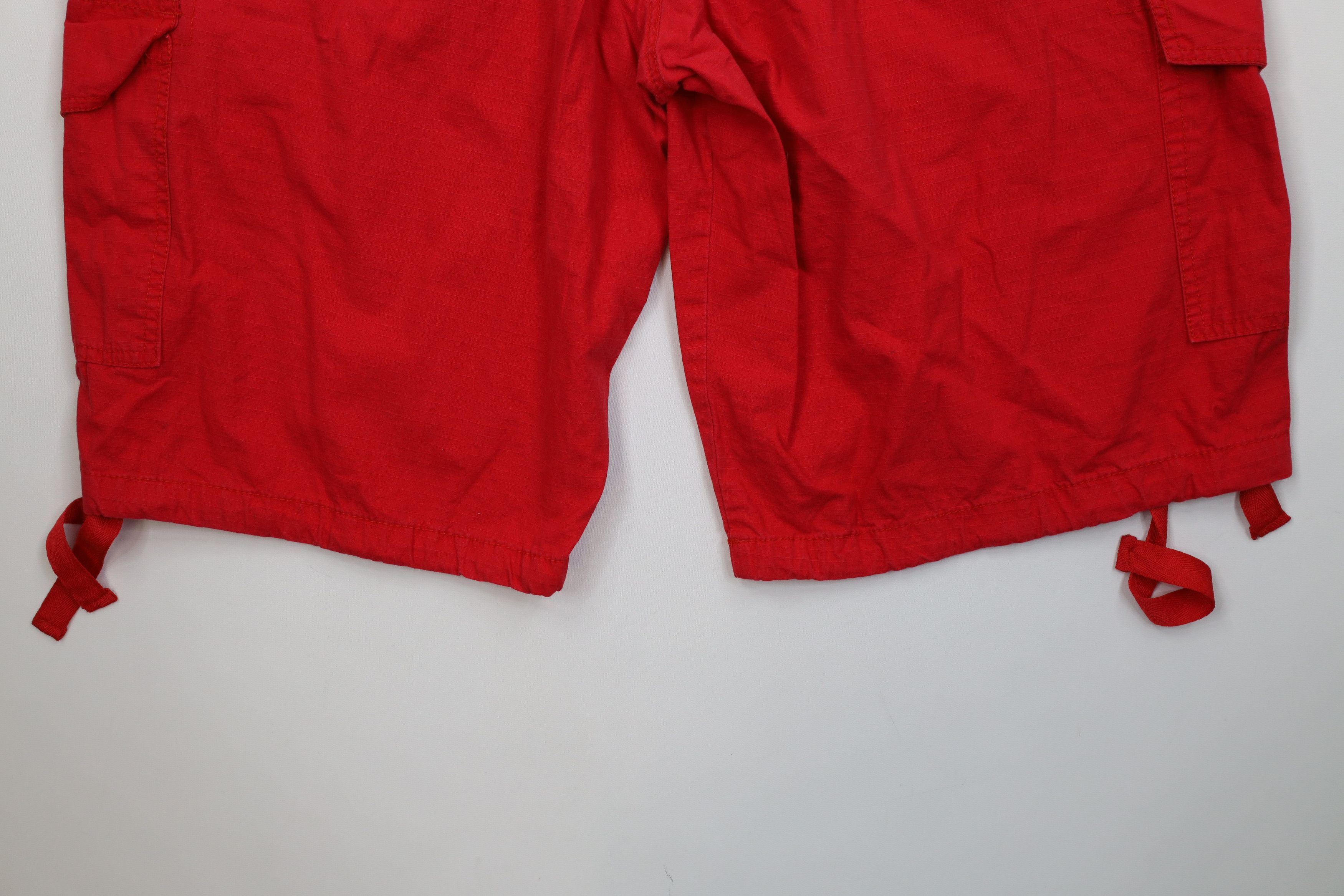 Southpole Vintage 90s Y2K Southpole Ripstop Fatigue Cargo Shorts Red Size US 42 / EU 58 - 12 Thumbnail
