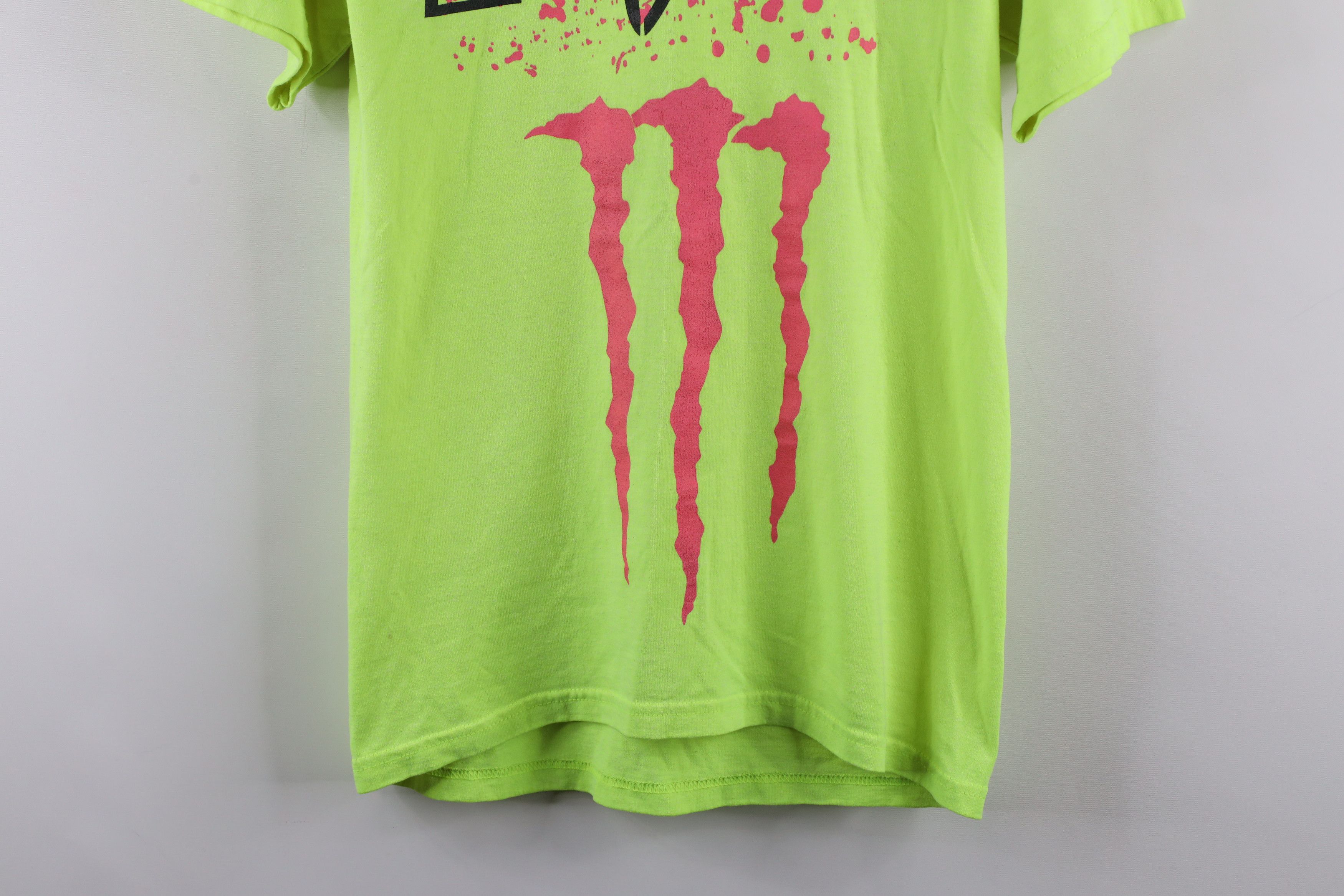 Fox Racing × Vintage Vintage Fox Racing x Monster Energy Drink Big Logo T-Shirt Size S / US 4 / IT 40 - 3 Thumbnail