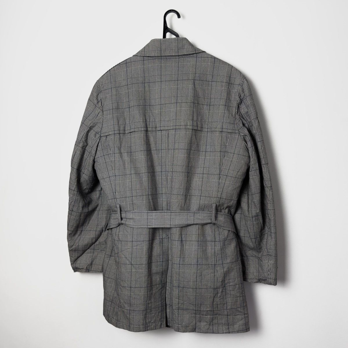 Yohji Yamamoto A.A.R by YOHJI YAMAMOTO D'URBAN Checked Belted Coat Jacket Size US L / EU 52-54 / 3 - 7 Thumbnail