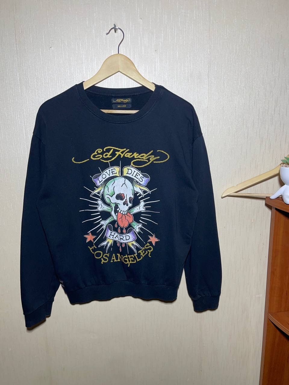 Christian Audigier × Ed Hardy × Vintage Ed Hardy Christian Audigier Vintage Printed Sweatshirt Size US L / EU 52-54 / 3 - 1 Thumbnail