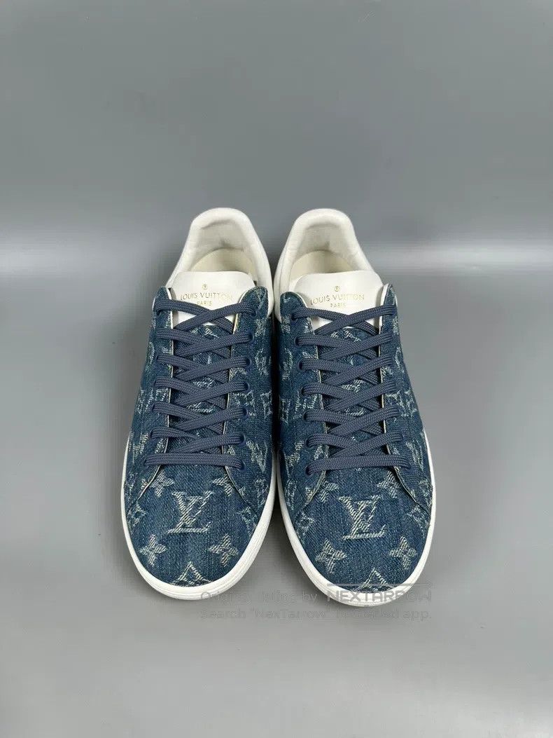Louis Vuitton Denim Denim Full Print Casual Shoes