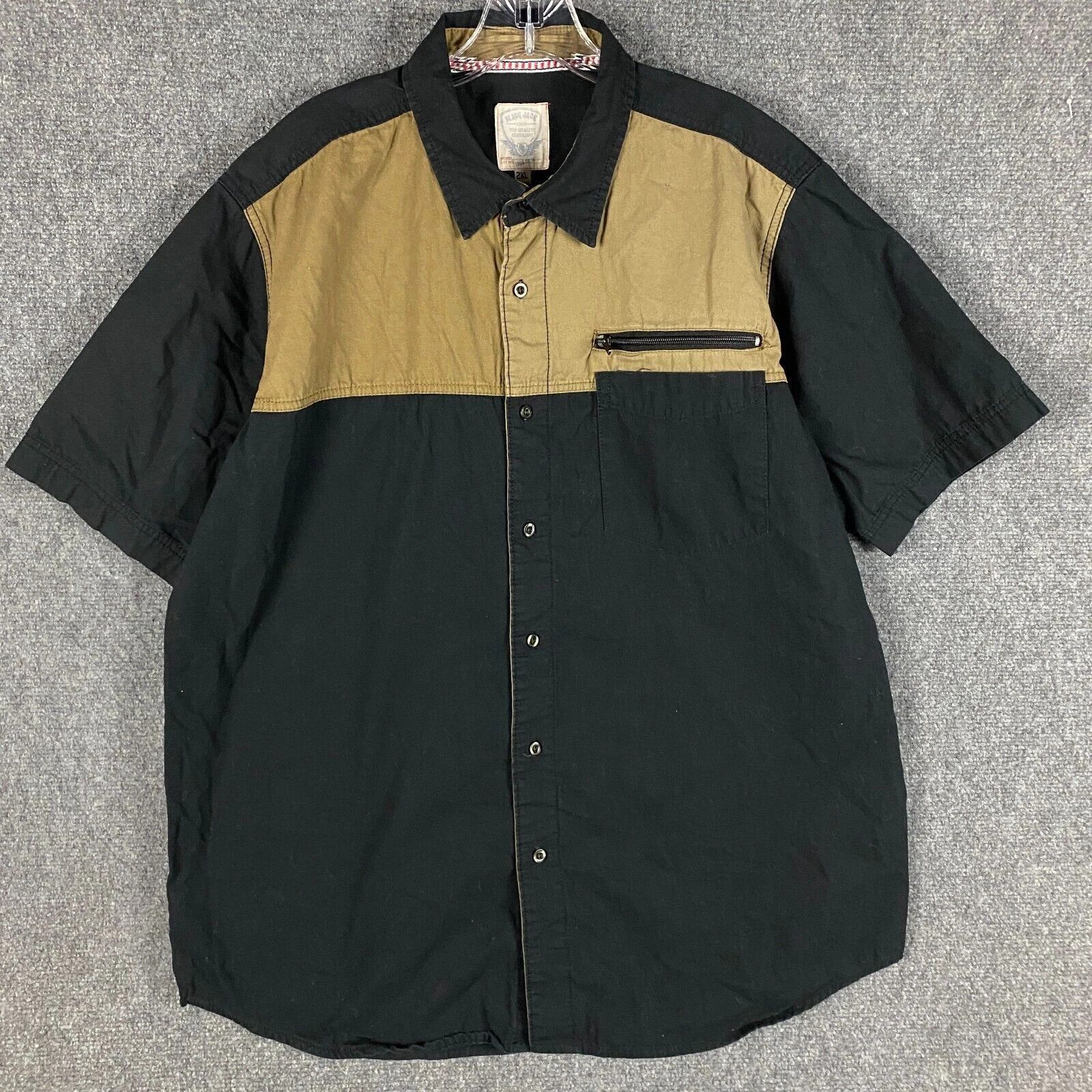 Blackjack Black Jack Button Up Shirt Men's 2XL 100% Cotton Adults Size US XXL / EU 58 / 5 - 1 Thumbnail