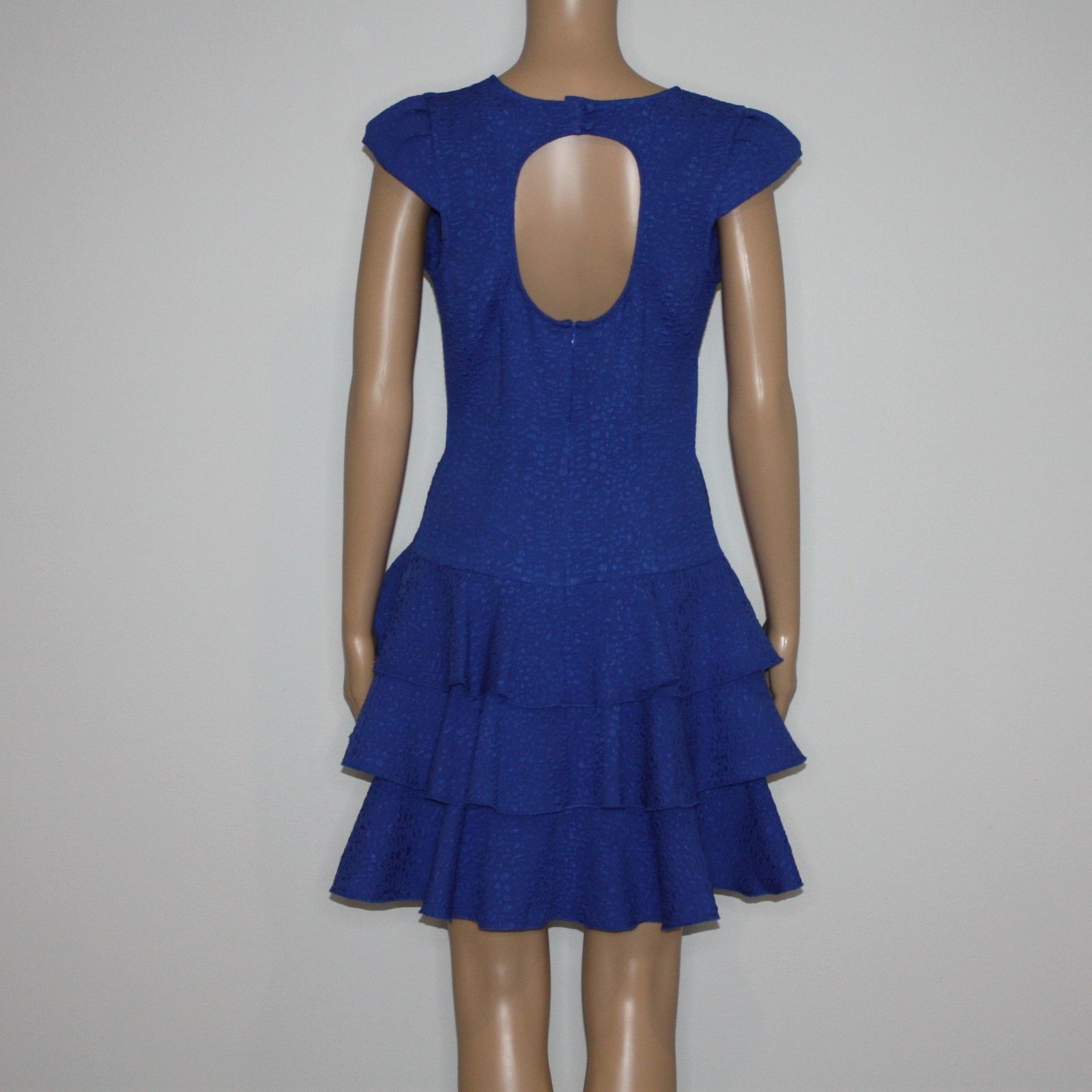 Rachel Zoe Ginta Drop Waist Ruffle Dress in Blue size 6 NWT MSRP $275 Size M / US 6-8 / IT 42-44 - 8 Thumbnail