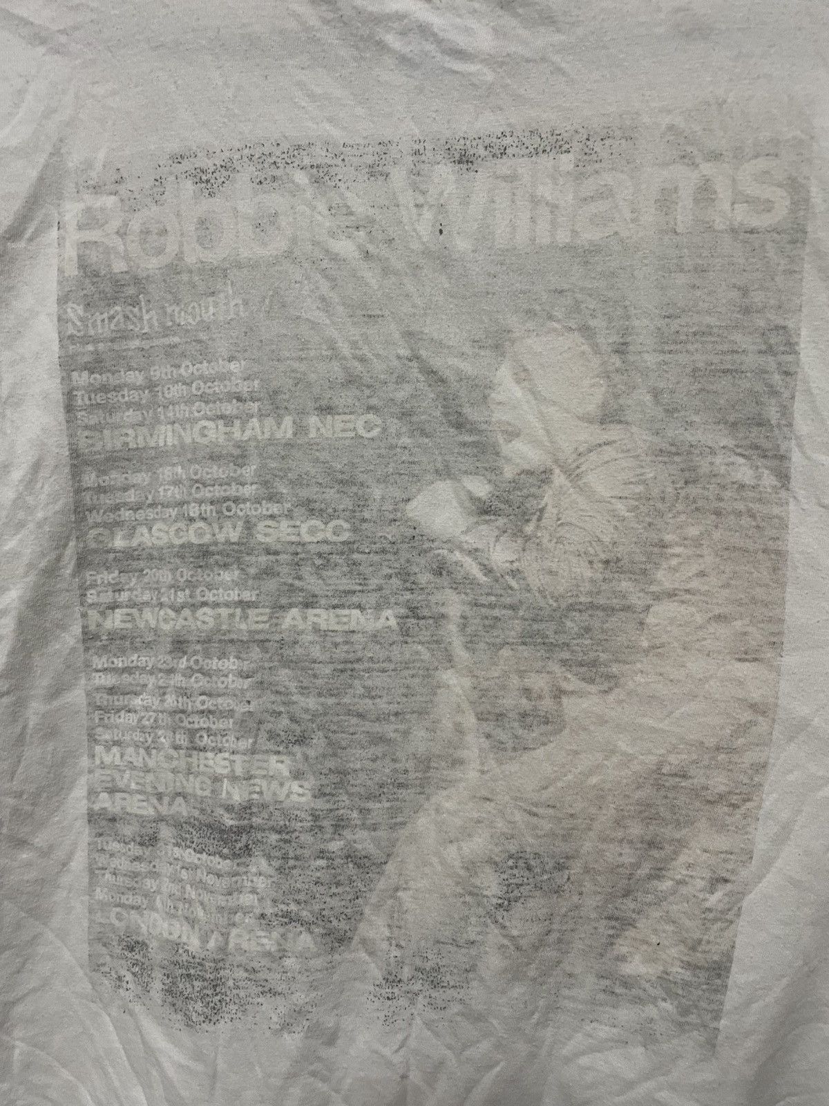 Band Tees × Vintage Vintage 2000 Robbie Williams Smash Mouth Tour T Shirt UK Tee Size US L / EU 52-54 / 3 - 15 Thumbnail