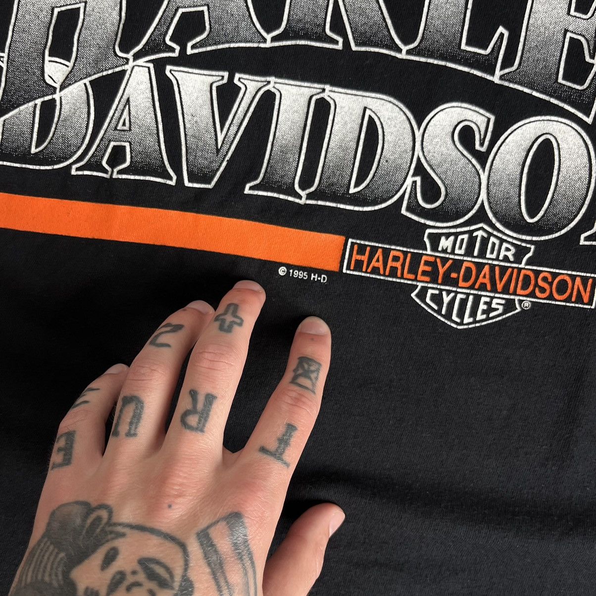 Harley Davidson Vintage Harley Davidson 1995 Italy Tour Tee Size US L / EU 52-54 / 3 - 4 Thumbnail