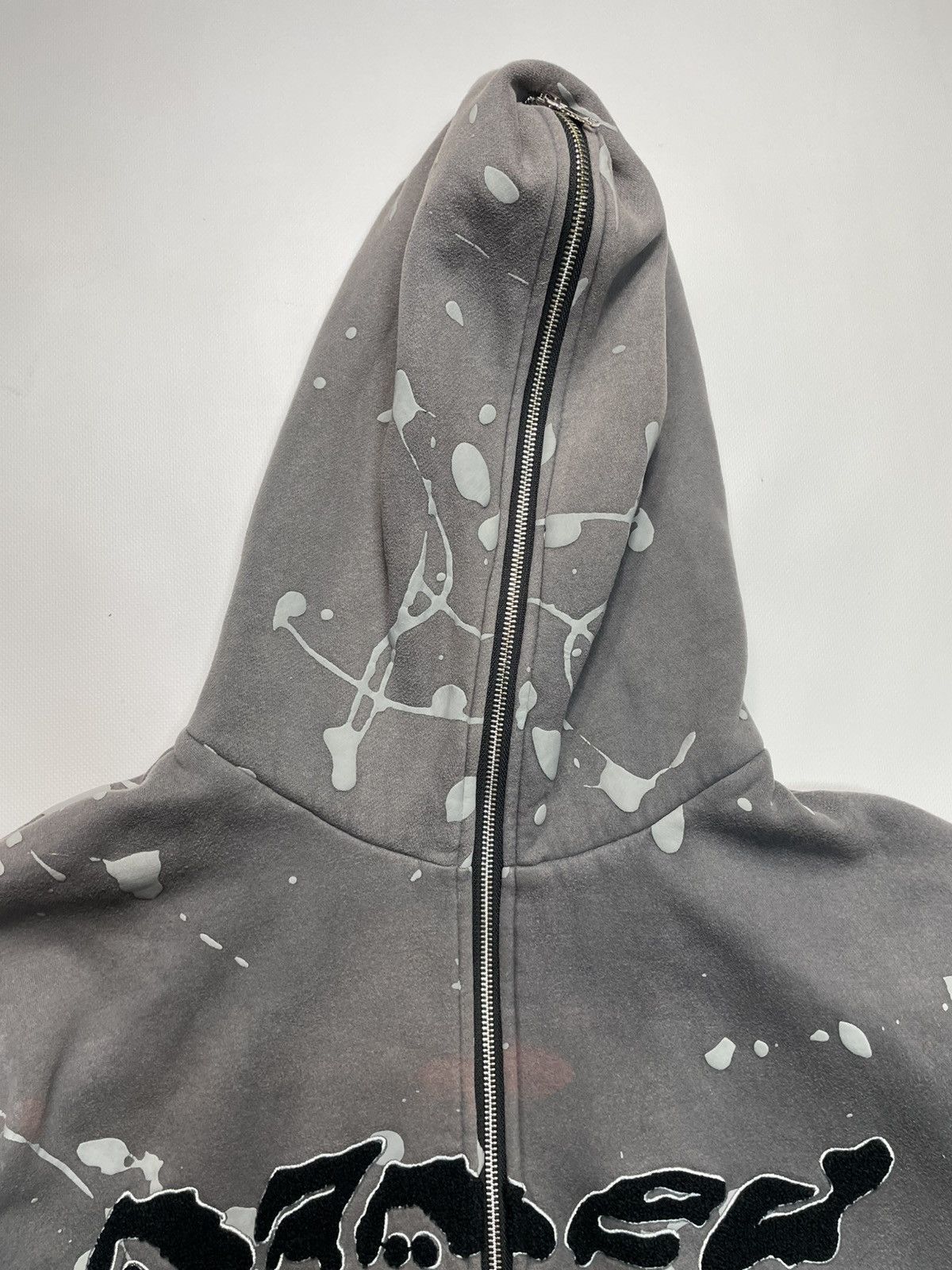 Japanese Brand Named Collective Wkshp Y2K Oversized Charcoal Zip Hoodie S/M Size US M / EU 48-50 / 2 - 4 Thumbnail