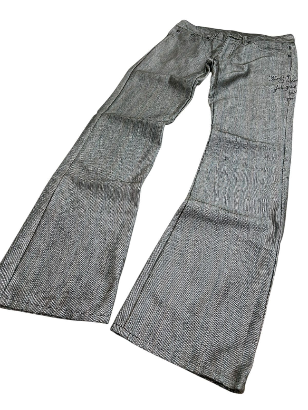 GOSTAR DE FUGA Flare Custom Culture Jean Unique Colour Retro Punk 90s Scene Size US 29 - 3 Thumbnail