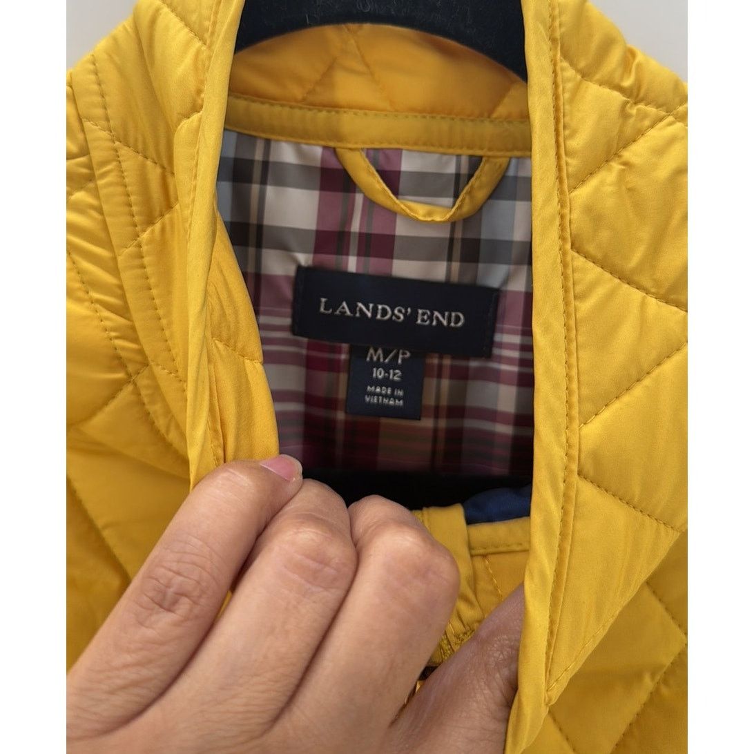 Lands' End Lands’ End yellow quilted chore jacket barn jacket size MP Size M / US 6-8 / IT 42-44 - 3 Thumbnail