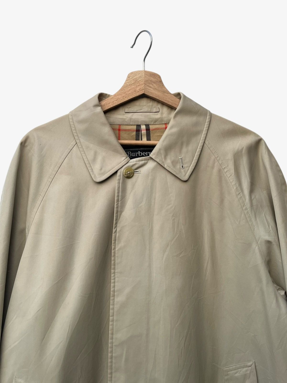 Burberry Vintage Burberrys Nova Check Balmacaan Coat Size US S / EU 44-46 / 1 - 8 Thumbnail