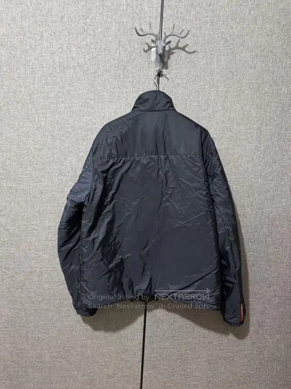 Prada Prada Embroidered Logo Navy Down Jacket. Size US XL / EU 56 / 4 - 4 Thumbnail