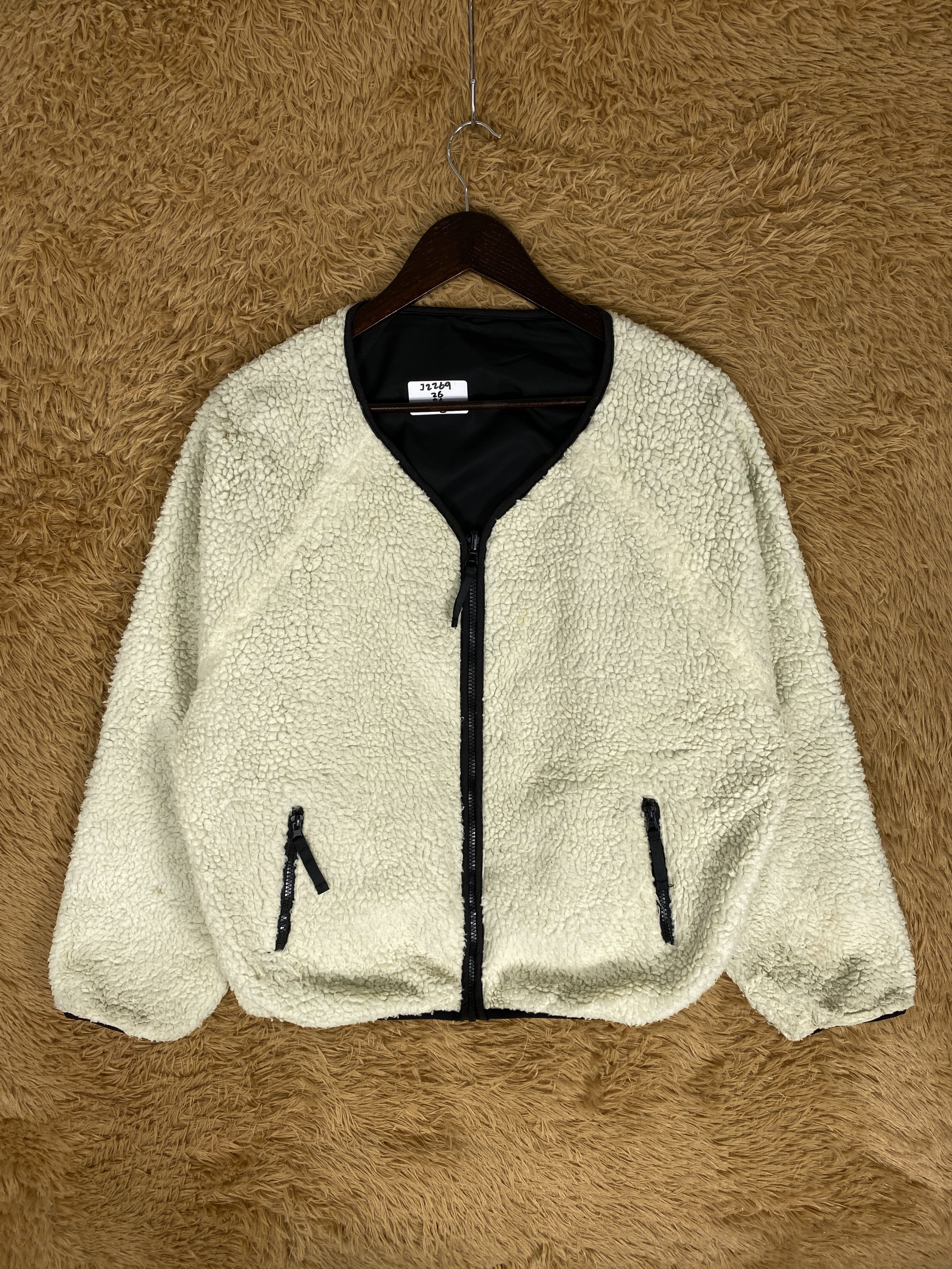 Japanese Brand Vintage Ingni Sherpa Reversible Jacket Size US L / EU 52-54 / 3 - 1 Thumbnail