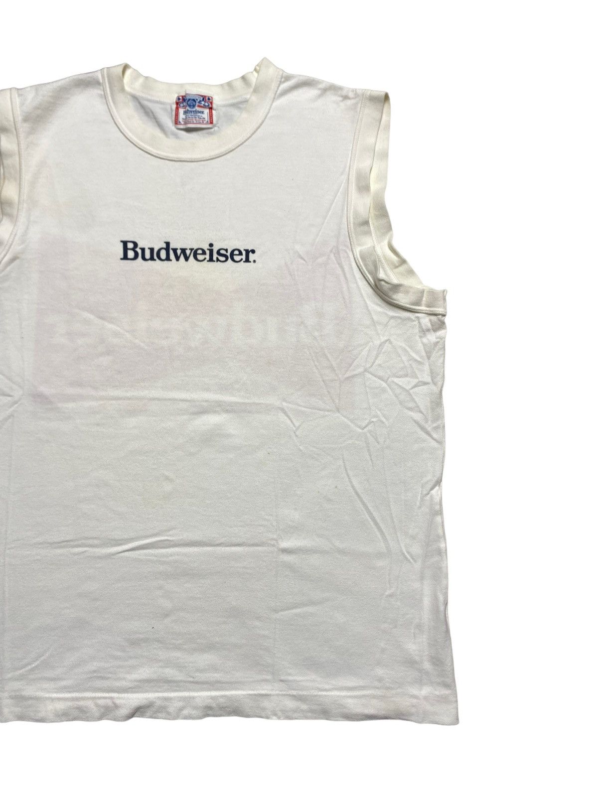 Other VINTAGE BUDWEISER SPELLOUT SLEEVELESS TEE Size US S / EU 44-46 / 1 - 3 Thumbnail