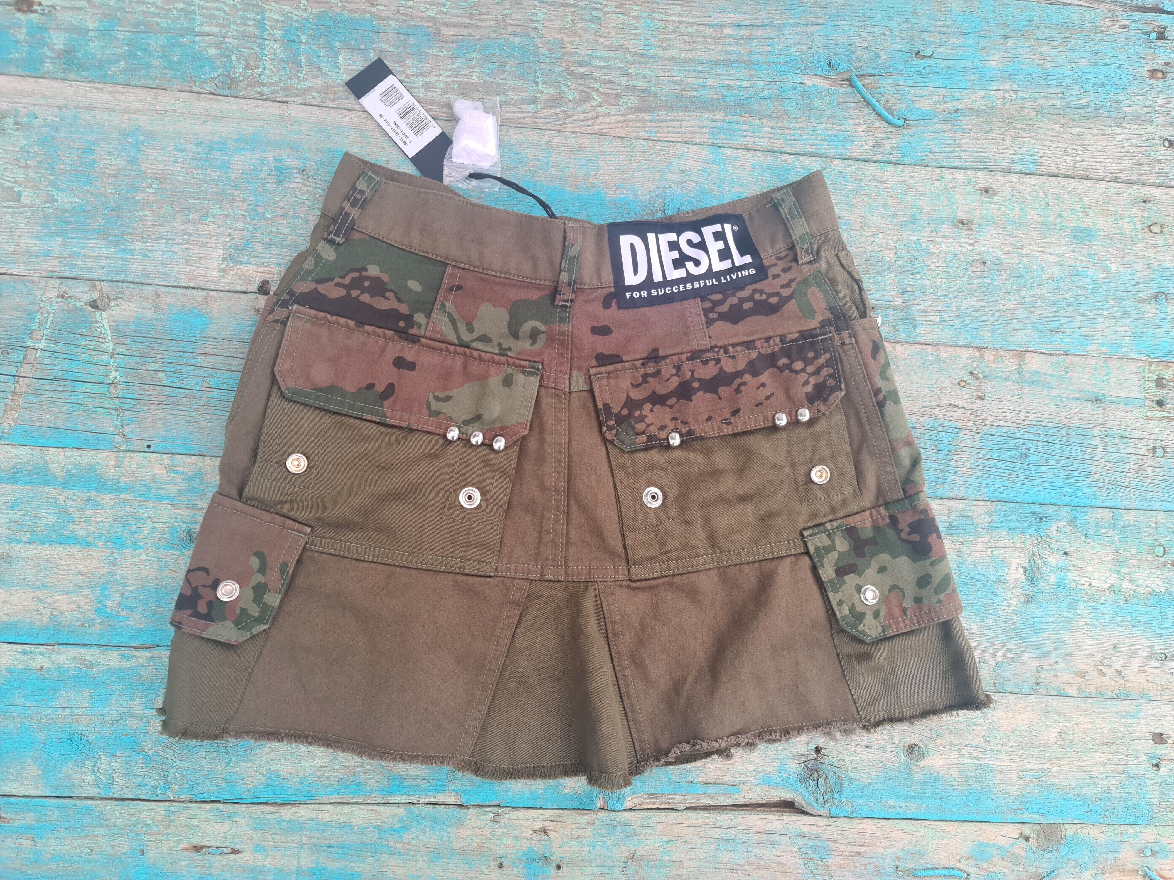 Diesel Diesel O-Amata military camouflage mini skirt Size 28" / US 6 / IT 42 - 1 Thumbnail