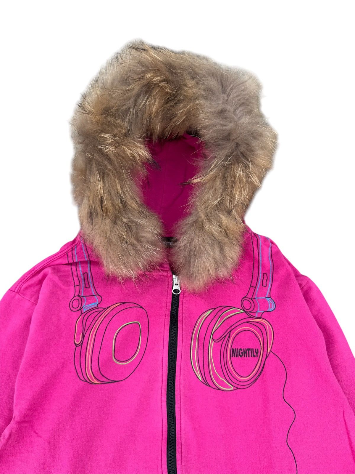 Japanese Brand FUR HOODIE SORRIDERE HEADPHONE MIGHTILY Size US M / EU 48-50 / 2 - 2 Thumbnail