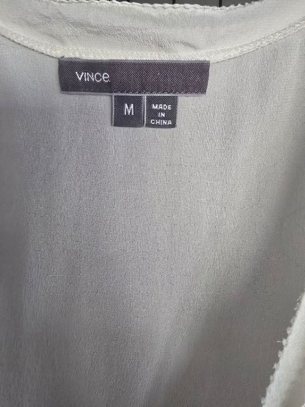 Vince Women's Vince White Sleeveless V-Neck Tank Top M Size M / US 6-8 / IT 42-44 - 5 Thumbnail