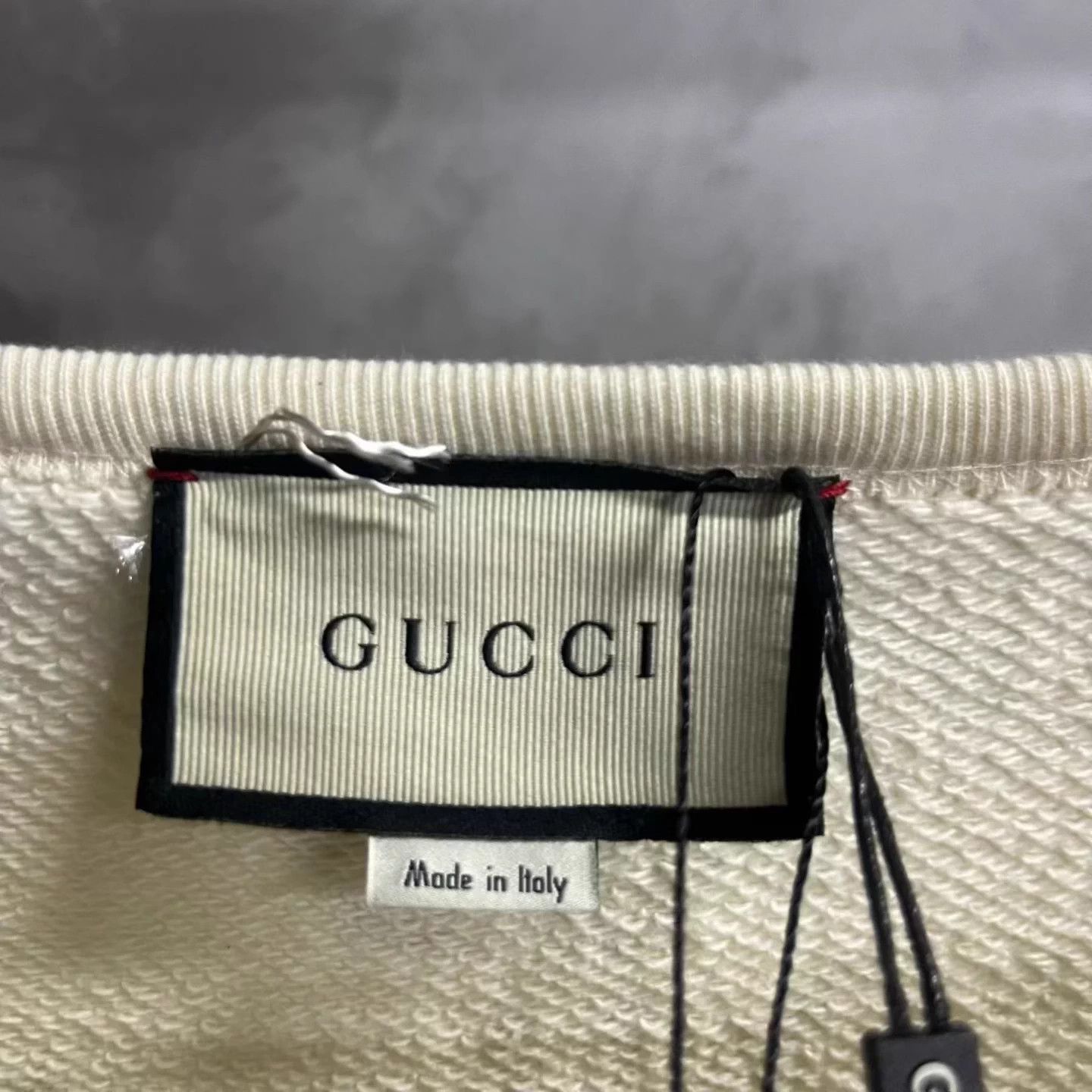 Gucci Gucci White Oversized Crewneck Logo L Sweatshirt Size L / US 10 / IT 46 - 3 Thumbnail