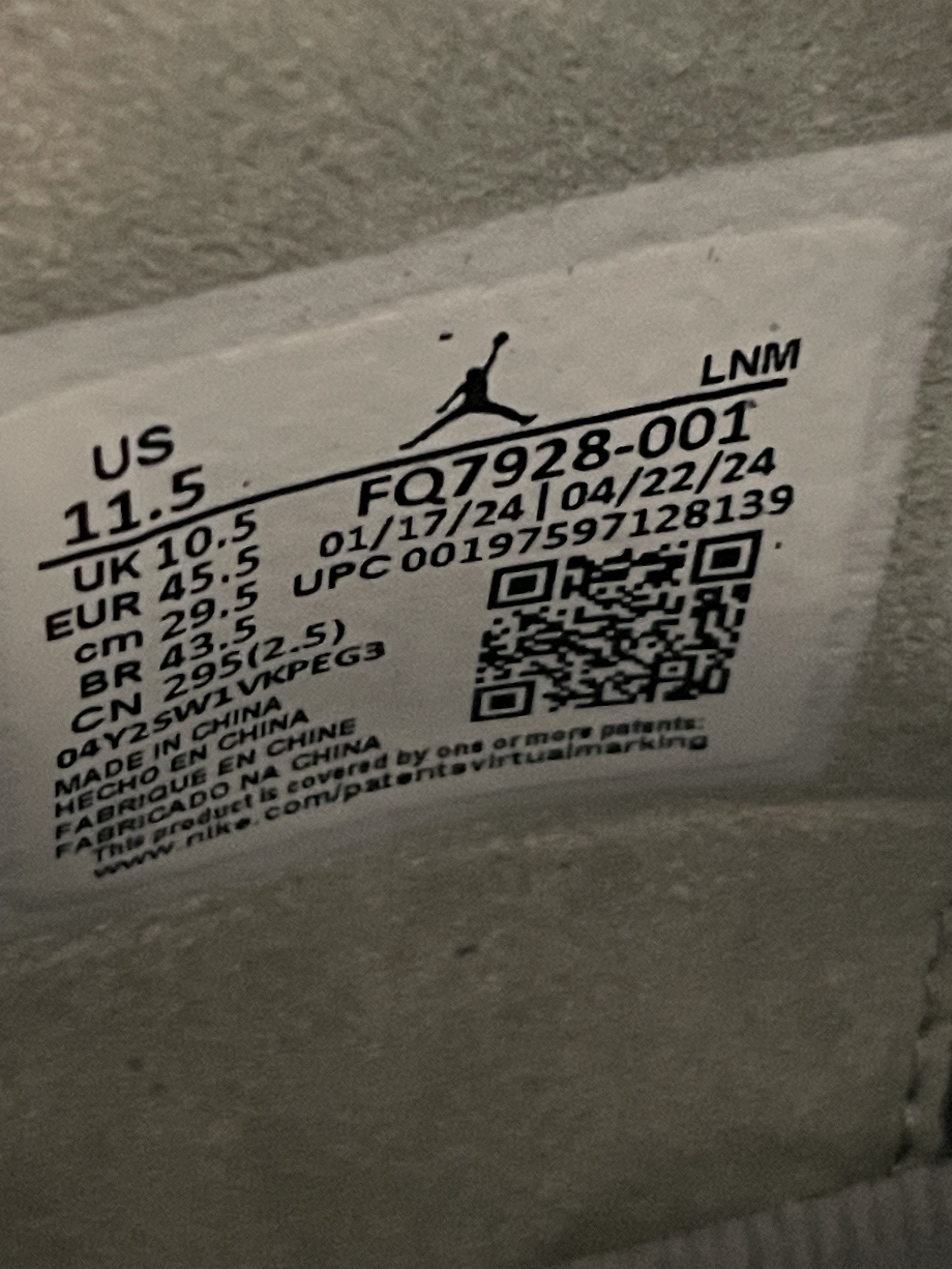Jordan Brand Air Jordan 4 Retro SE 'Smoke Grey/Iron Grey' FQ7928 001 Size US 11.5 / EU 44-45 - 8 Thumbnail