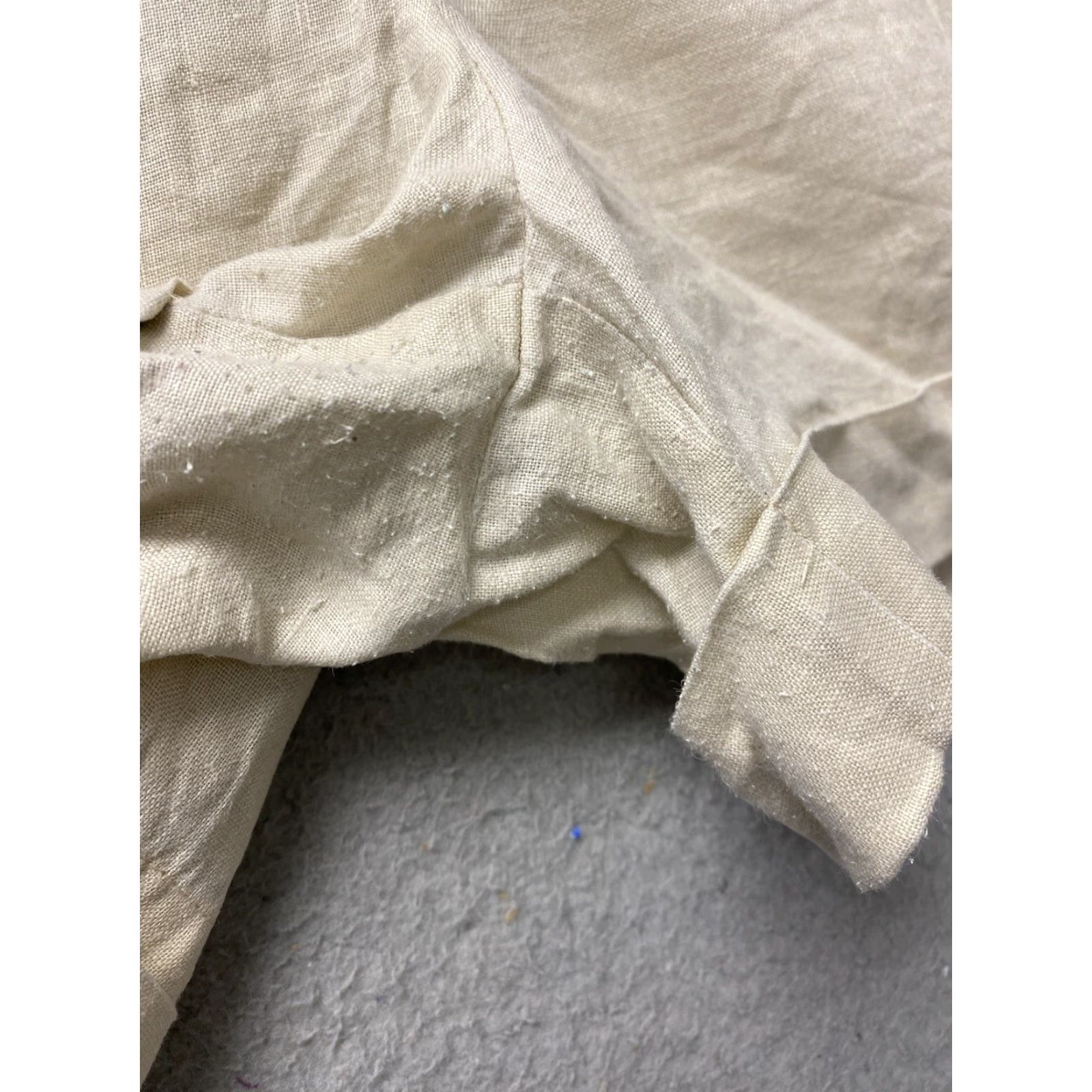 Vintage VINTAGE Gianni Bini Women's Shorts Khaki Linen Spring 12 Tan Boyfriend Low Rise 4 Inseam Size 34" / US 12 / IT 48 - 7 Thumbnail